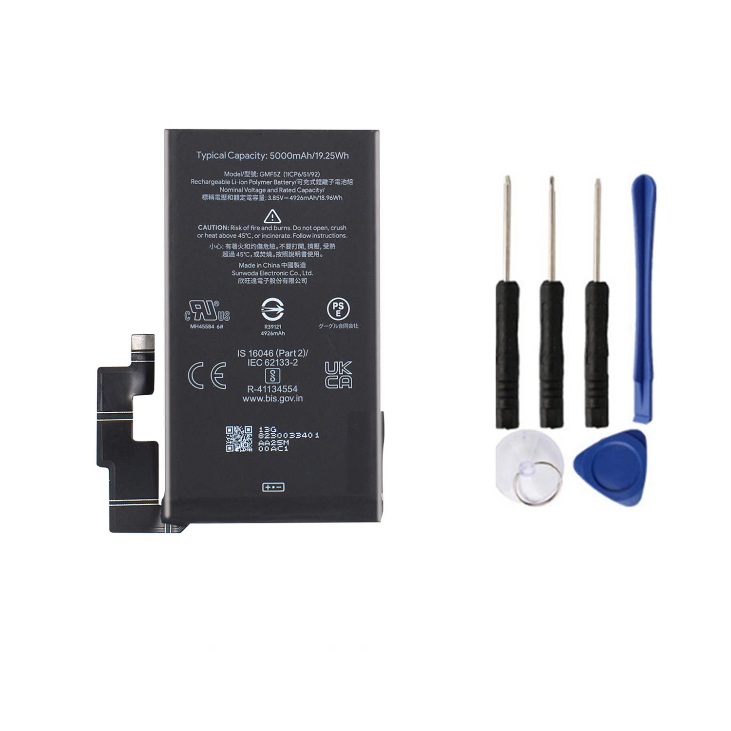 Replacement Battery & Repair Tools Compatible for Google Pixel 7 Pro, GMF5Z