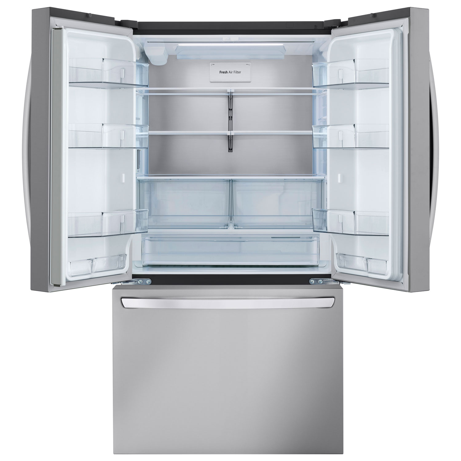 LG 36" 31.7 Cu. Ft. French Door Refrigerator with Water Dispenser - Stainless Steel