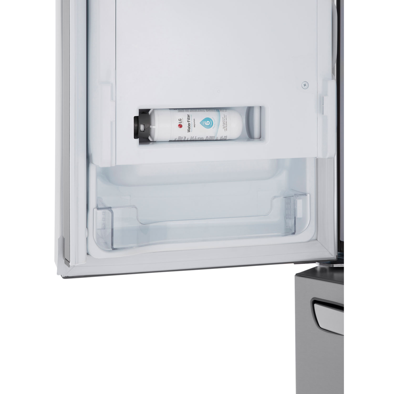 LG 36" 31 Cu. Ft. French Door Refrigerator with Water & Ice Dispenser - Stainless Steel