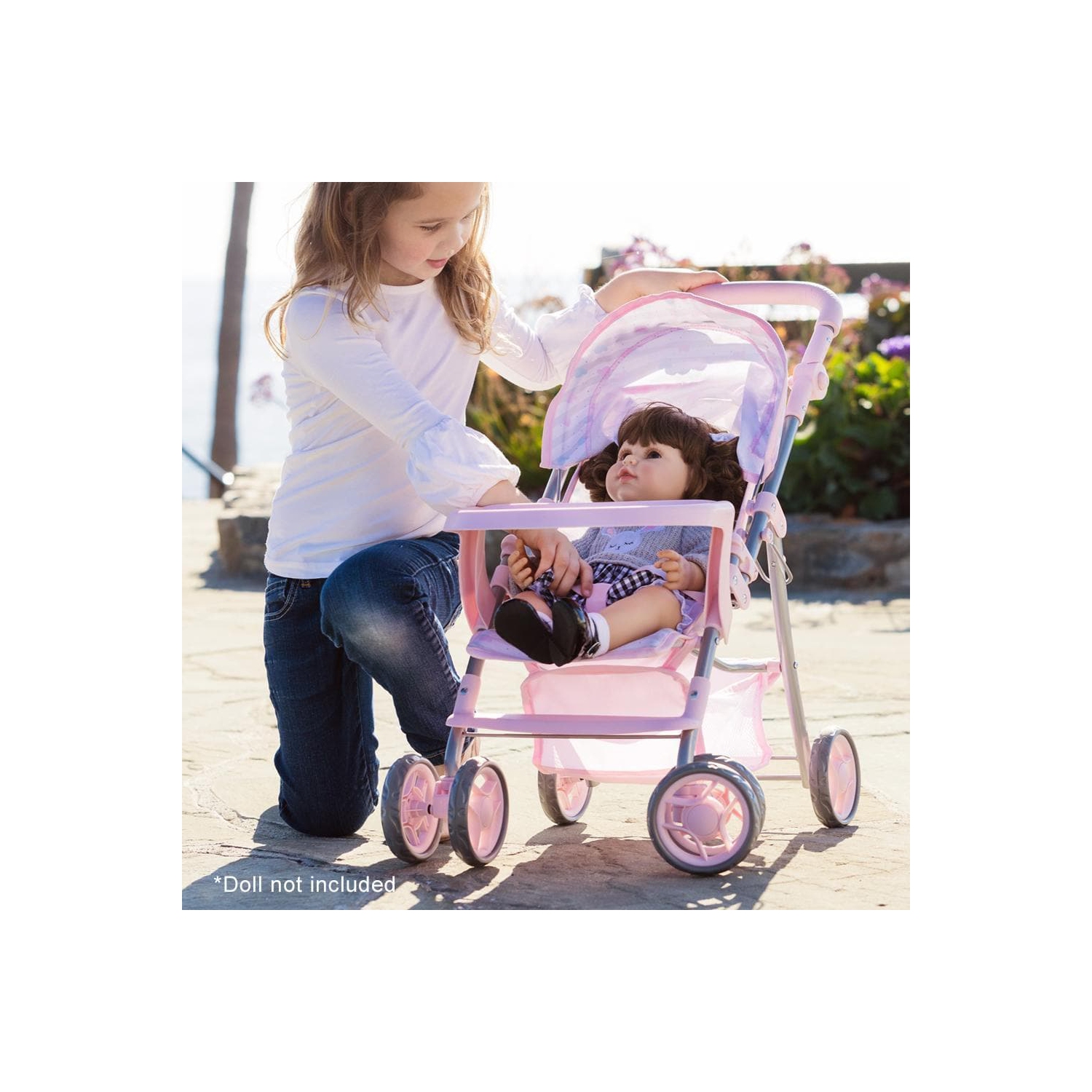 Pink Snack N Go Shade Stroller