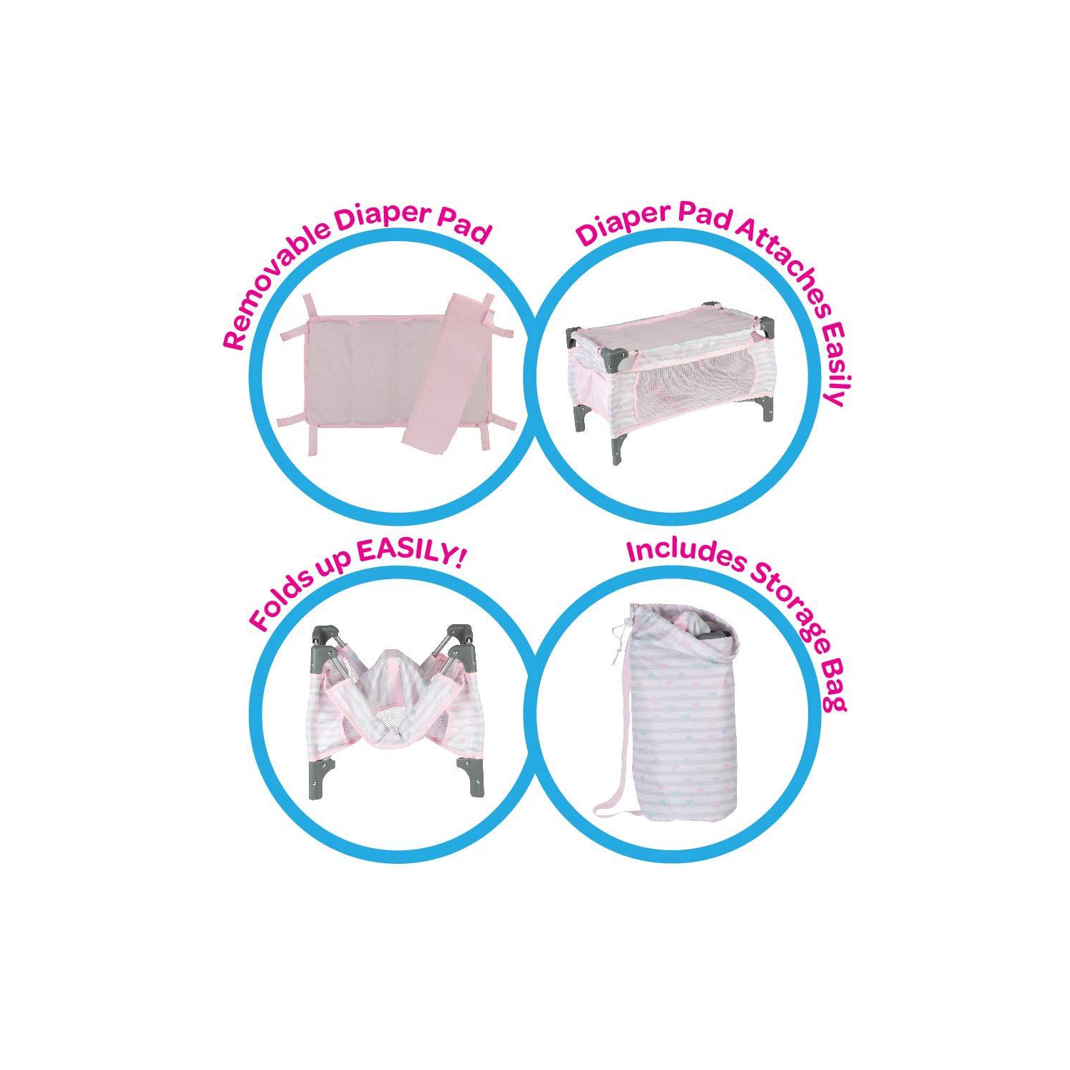 Deluxe Pack N Play Pink