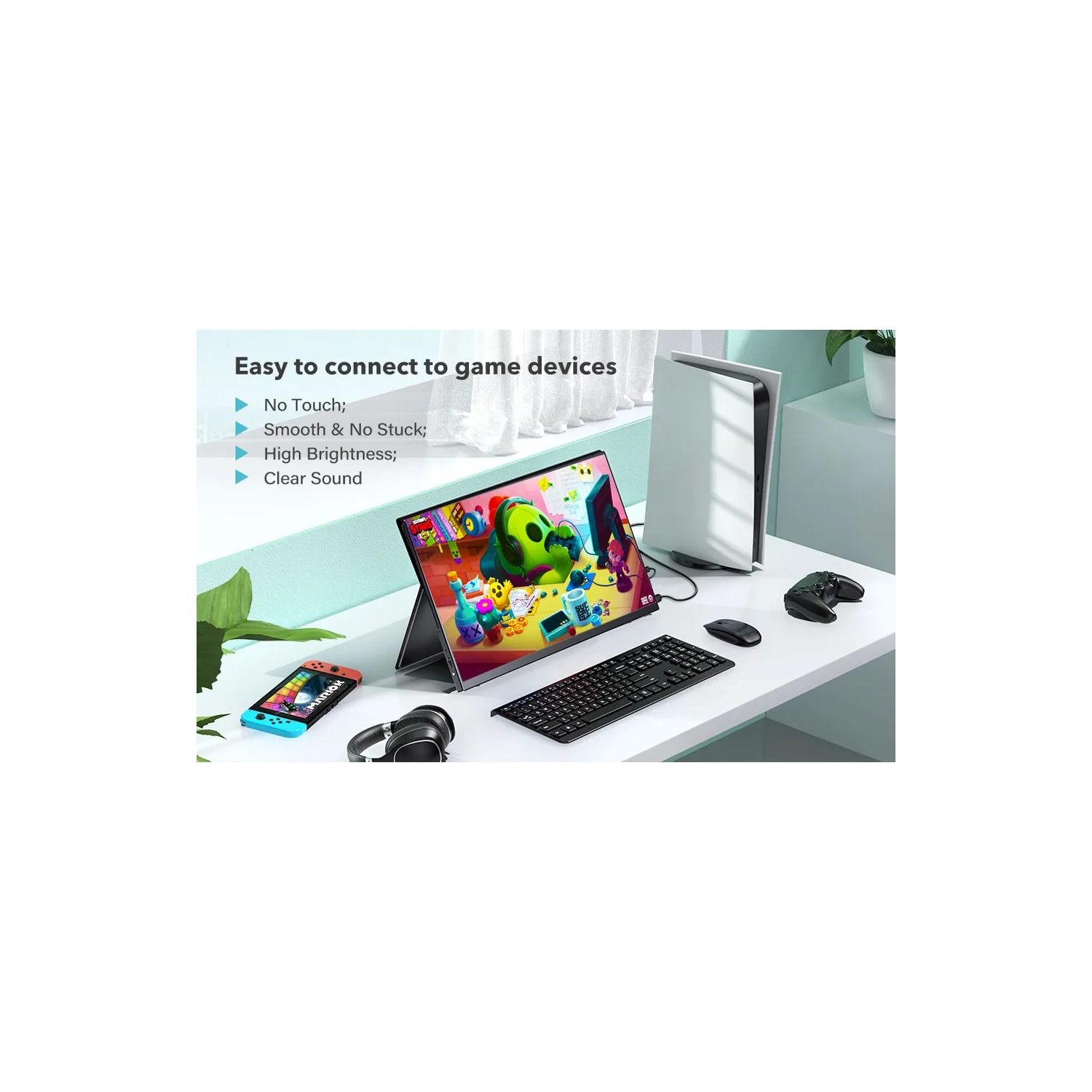 UPERFECT Portable Laptop Monitor Touchscreen 15.6" HDMI USB C External Computer Display