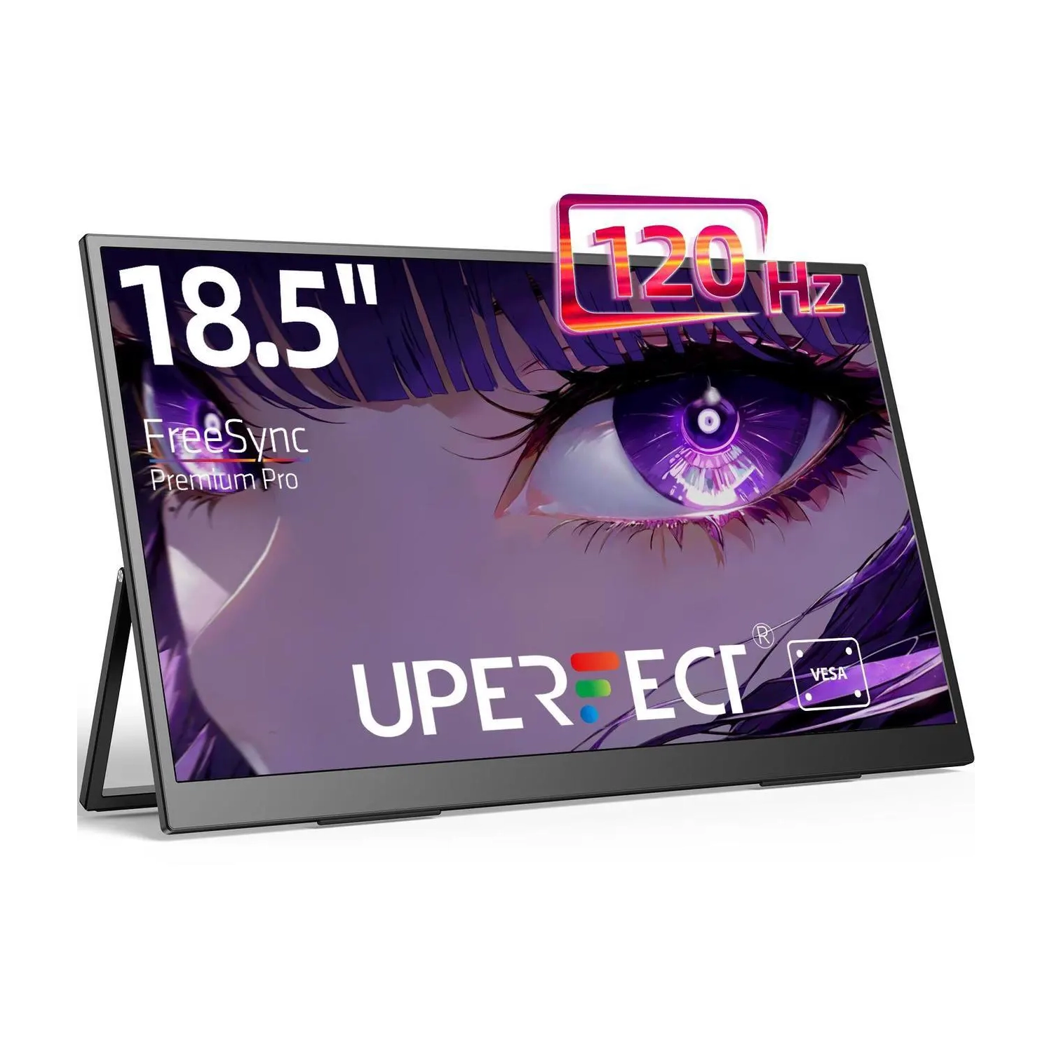 Moniteur de jeu portatif 120&nbsp;Hz 1080p FHD 18,5&nbsp;po UPERFECT Écran Freesyc pour Switch Xbox PS