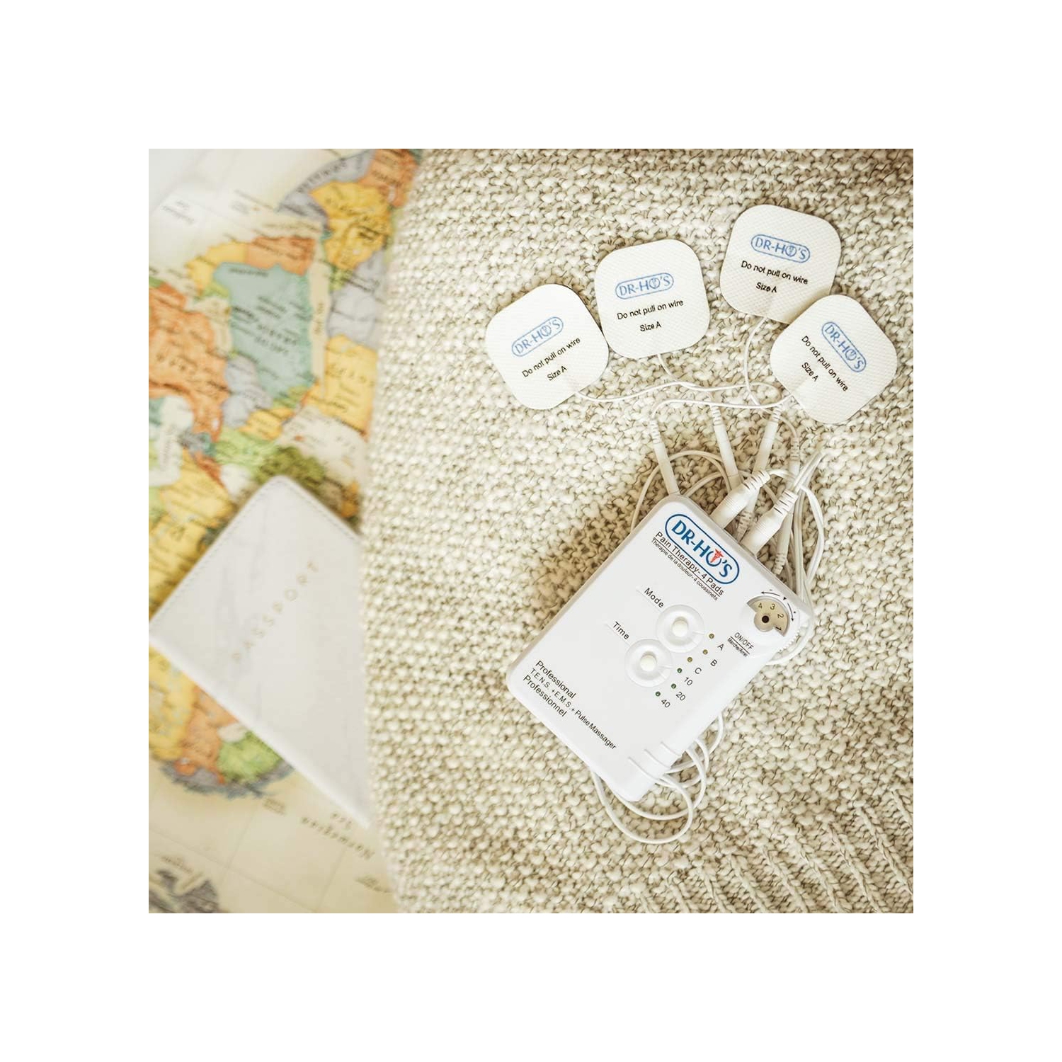 Refurbished(Good)- DR-HO'S Pain Therapy System TENS Unit and EMS for Pain Relief and Full Body Pain Management- Essential Package