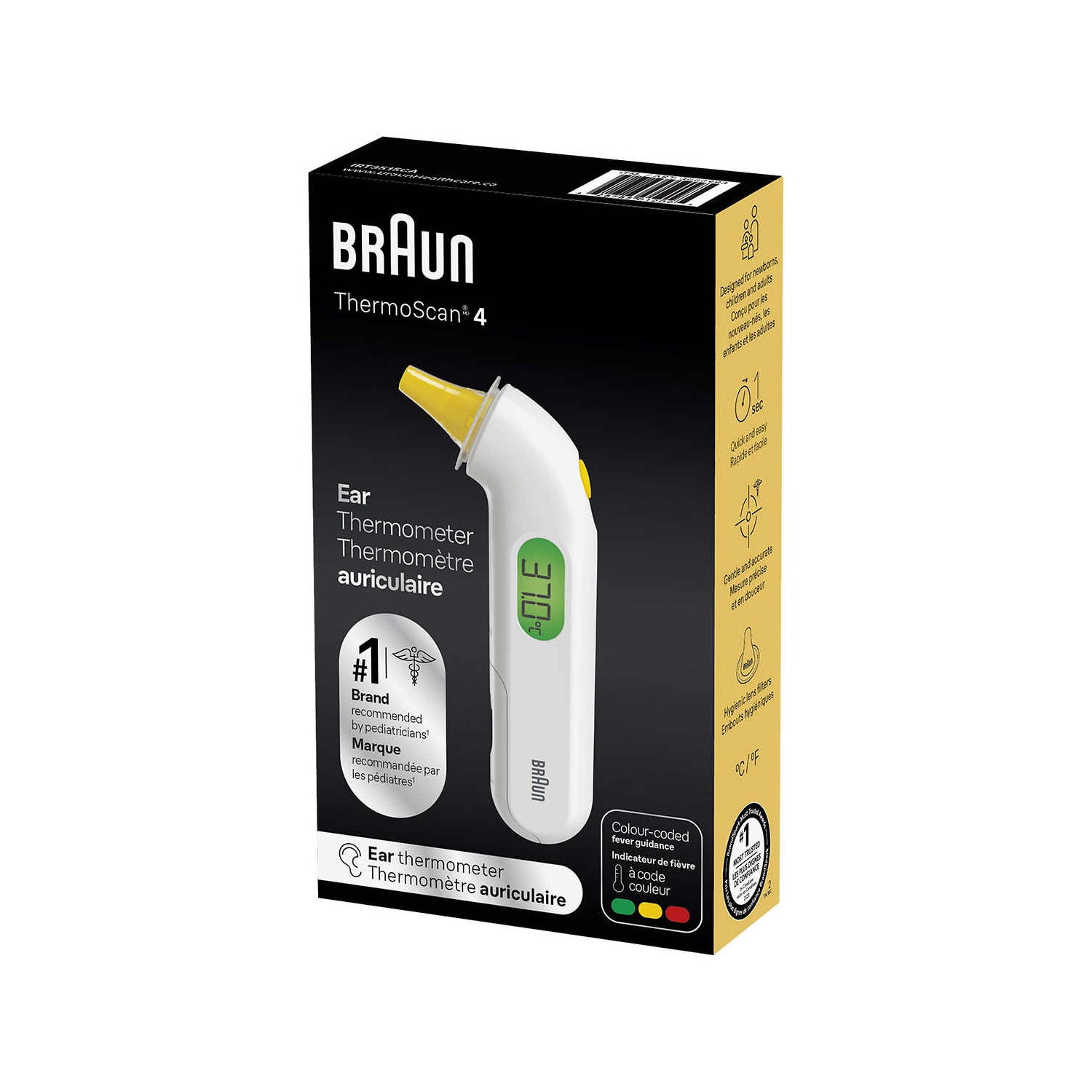 Braun ThermoScan 4 Ear Thermometer with 61 Lens Filters