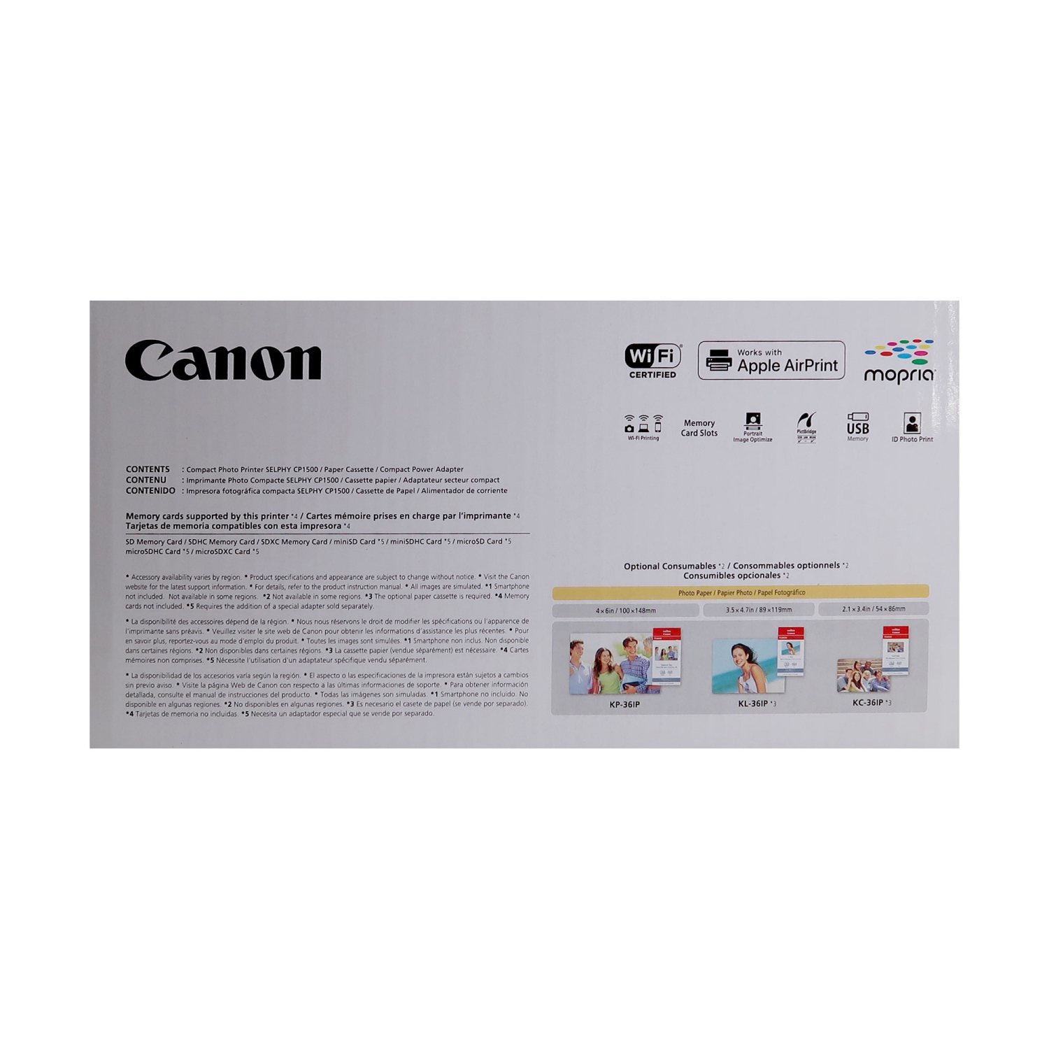 Canon SELPHY CP1500 Compact Photo Printer