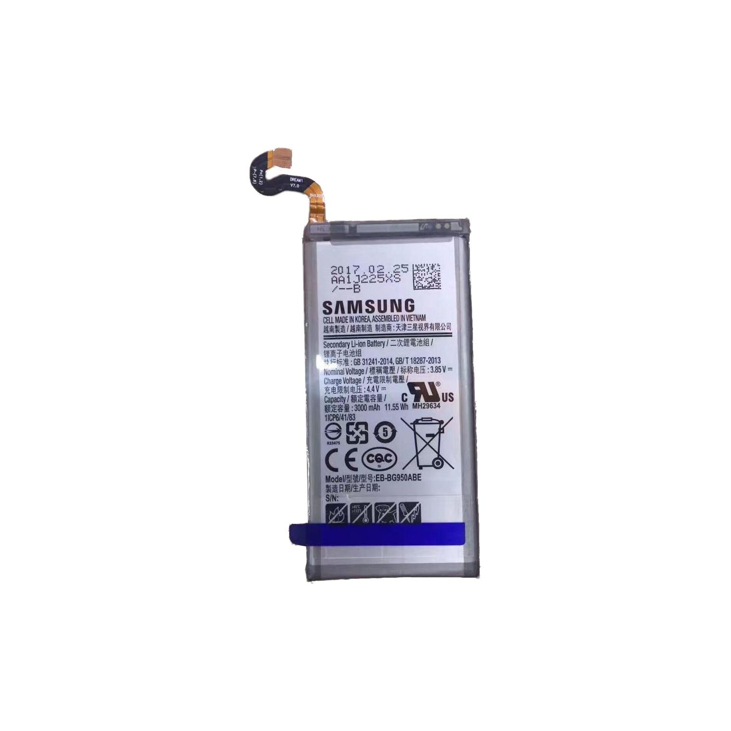 Refurbished Samsung SVC BATTERY ASSY-SM-G950U Part Number - GH82-14644A
