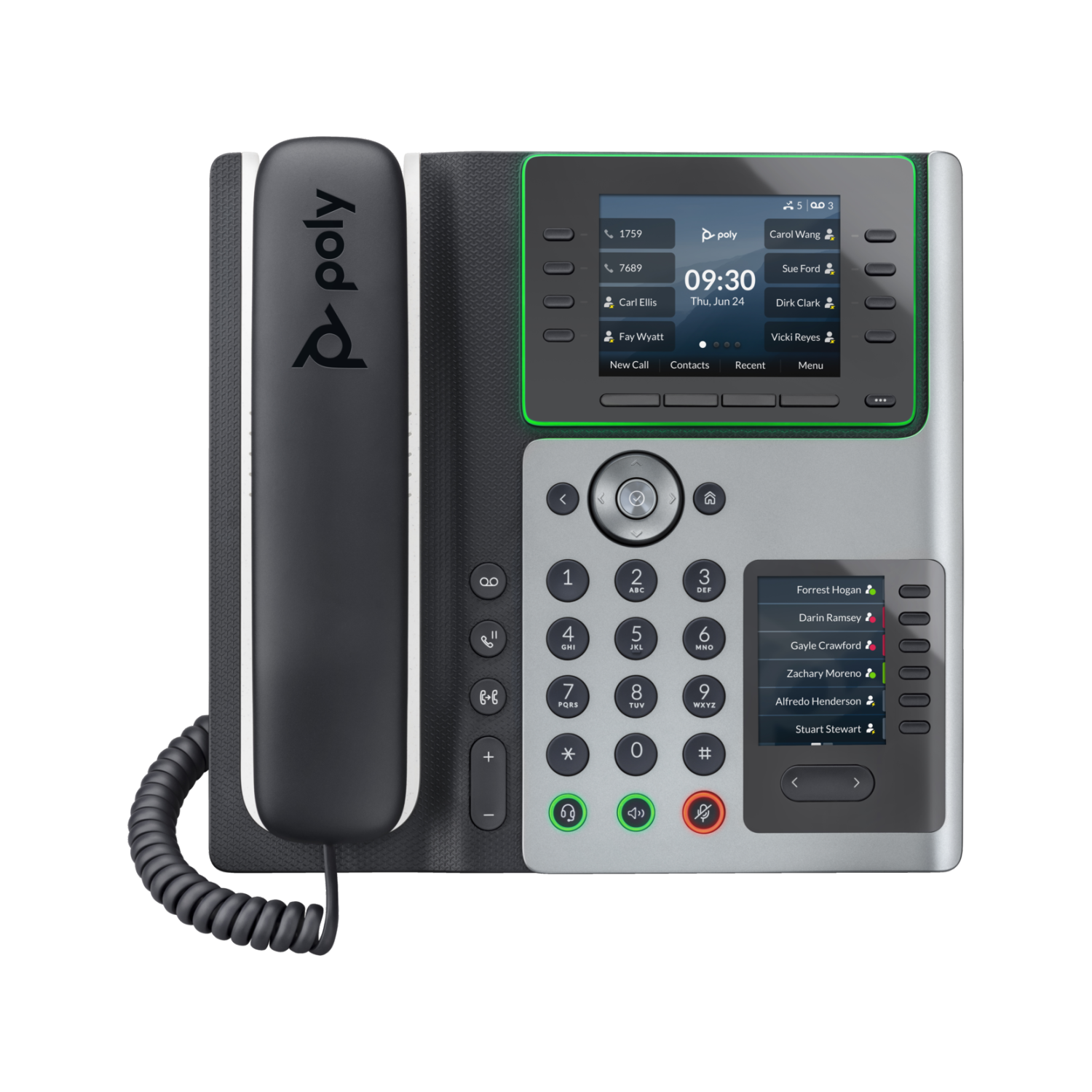 HP Poly Edge E450 IP Phone - Black