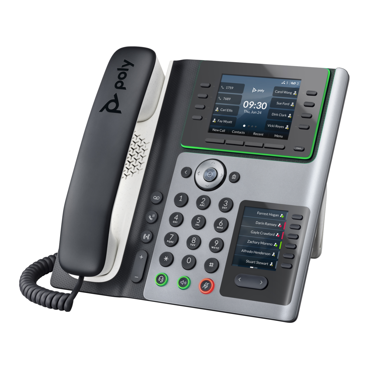 HP Poly Edge E450 IP Phone - Black