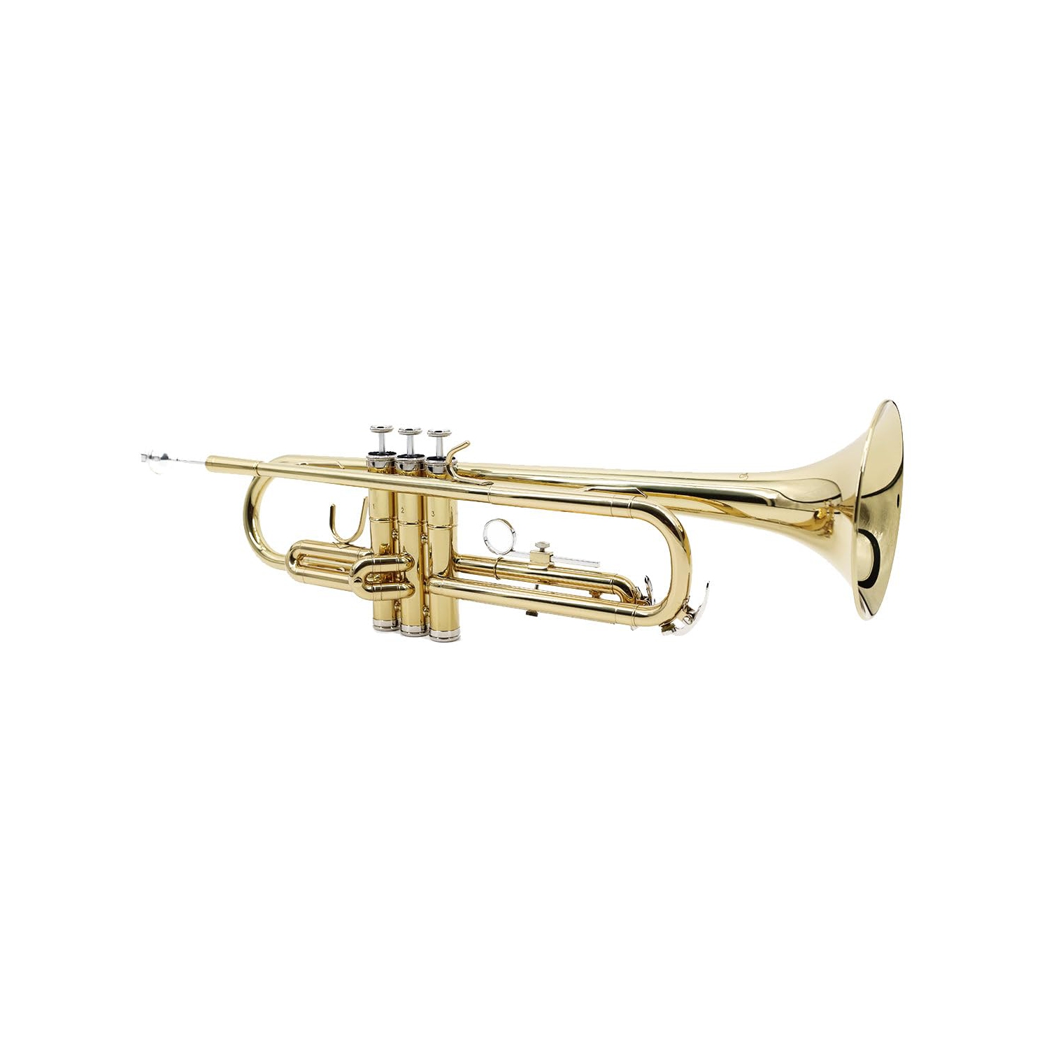 StarQuest BB Trumpet .460” Bore valves nickelées de haute précision, idéales pour les étudiants et les musiciens expérimentés, avec boîtier rigide et