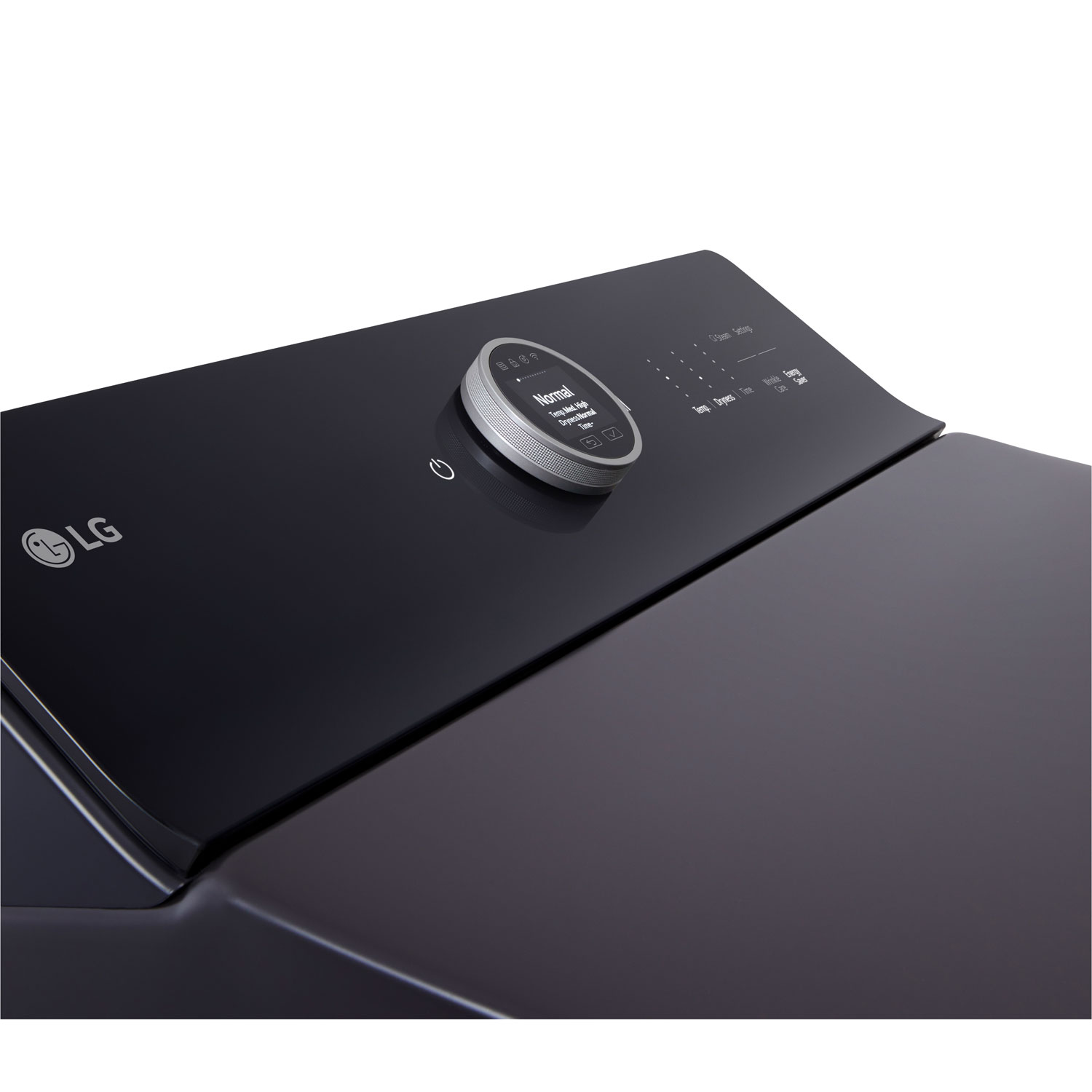 Sécheuse électrique à vapeur de 7,3 pi³ EasyLoad de LG - Noir mat