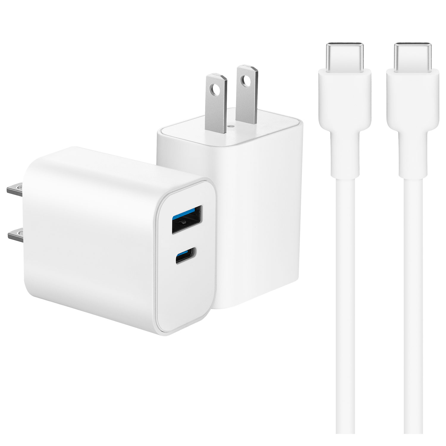 Ensemble avec chargeur mural USB-C de 20 W Best Buy Essentials - Ensemble de 2 - Exclusivité de Best Buy