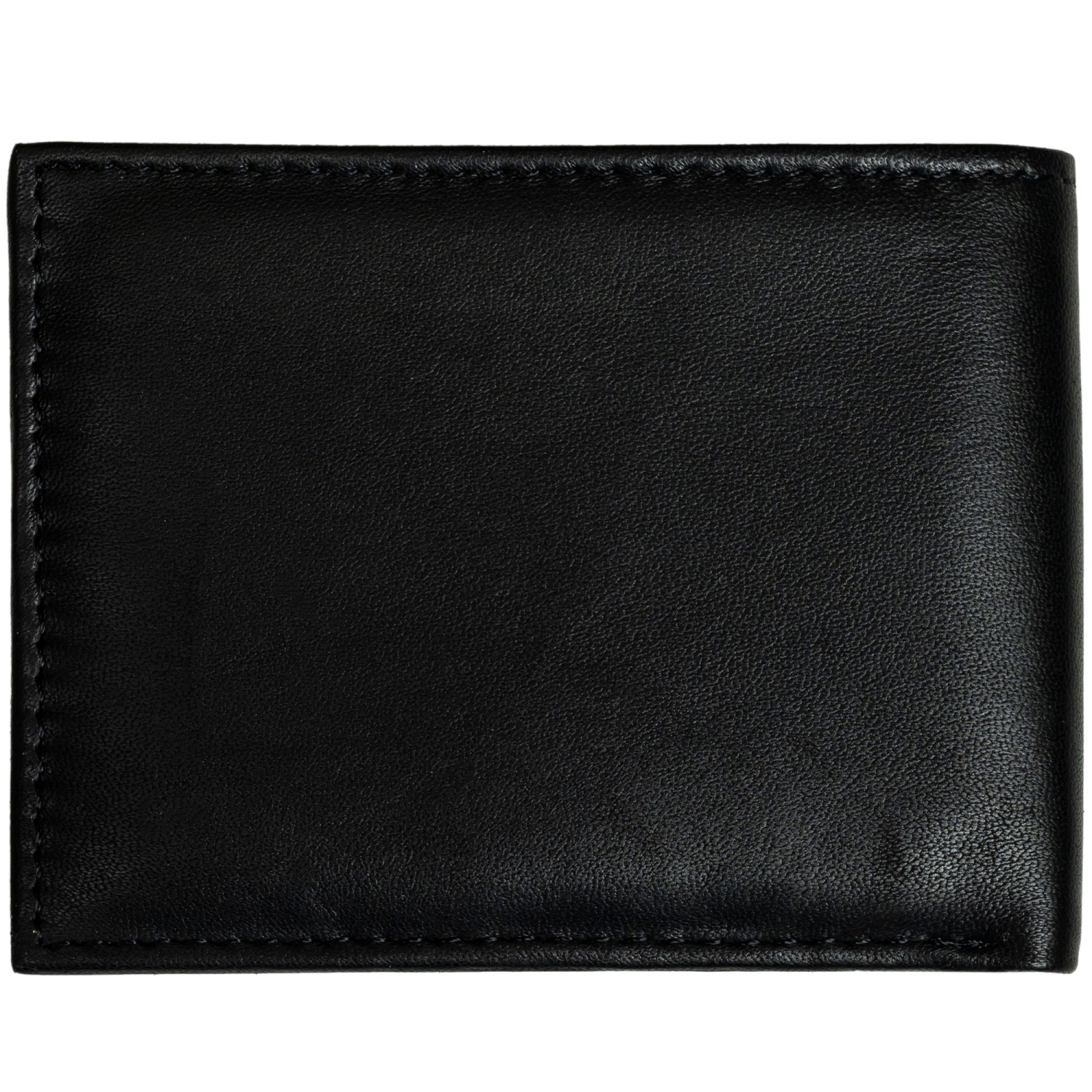 LE portefeuille à deux volets en cuir véritable à blocage RFID Classic Collection de CHAMPS dans la boîte-cadeau