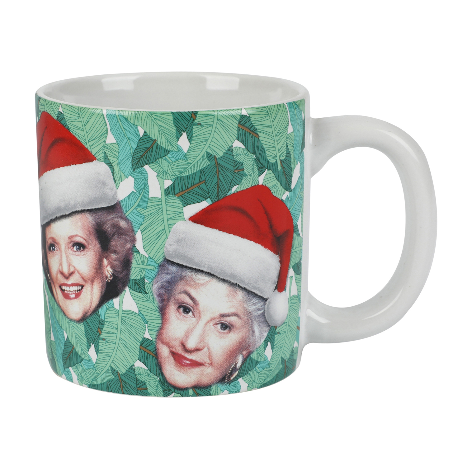 Tasse 16&nbsp;oz tropicale chapeau de père Noël pour filles dorées