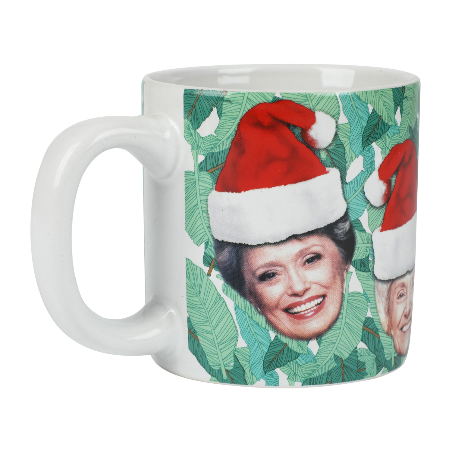 Tasse 16 oz tropicale chapeau de père Noël pour filles dorées