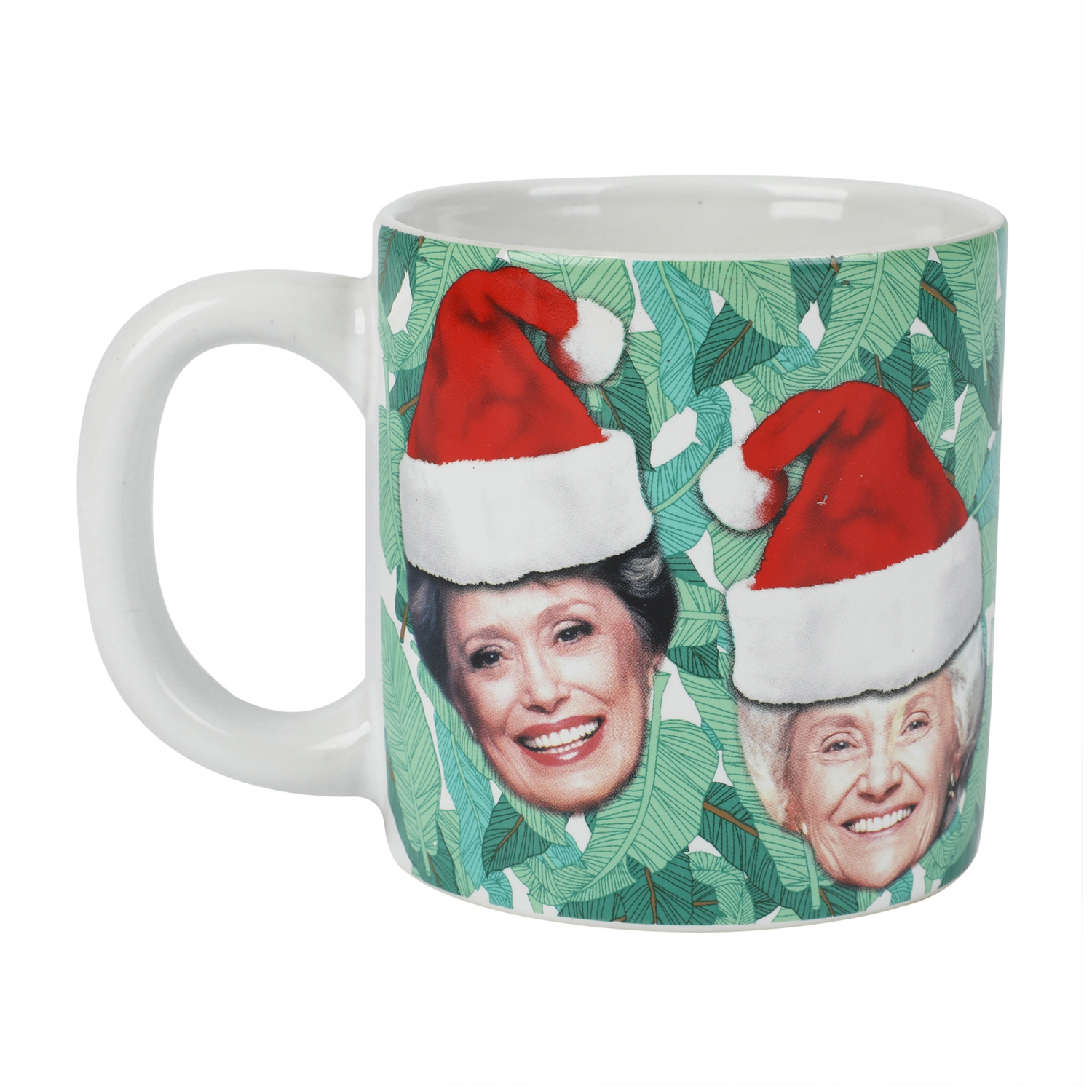 Tasse 16 oz tropicale chapeau de père Noël pour filles dorées