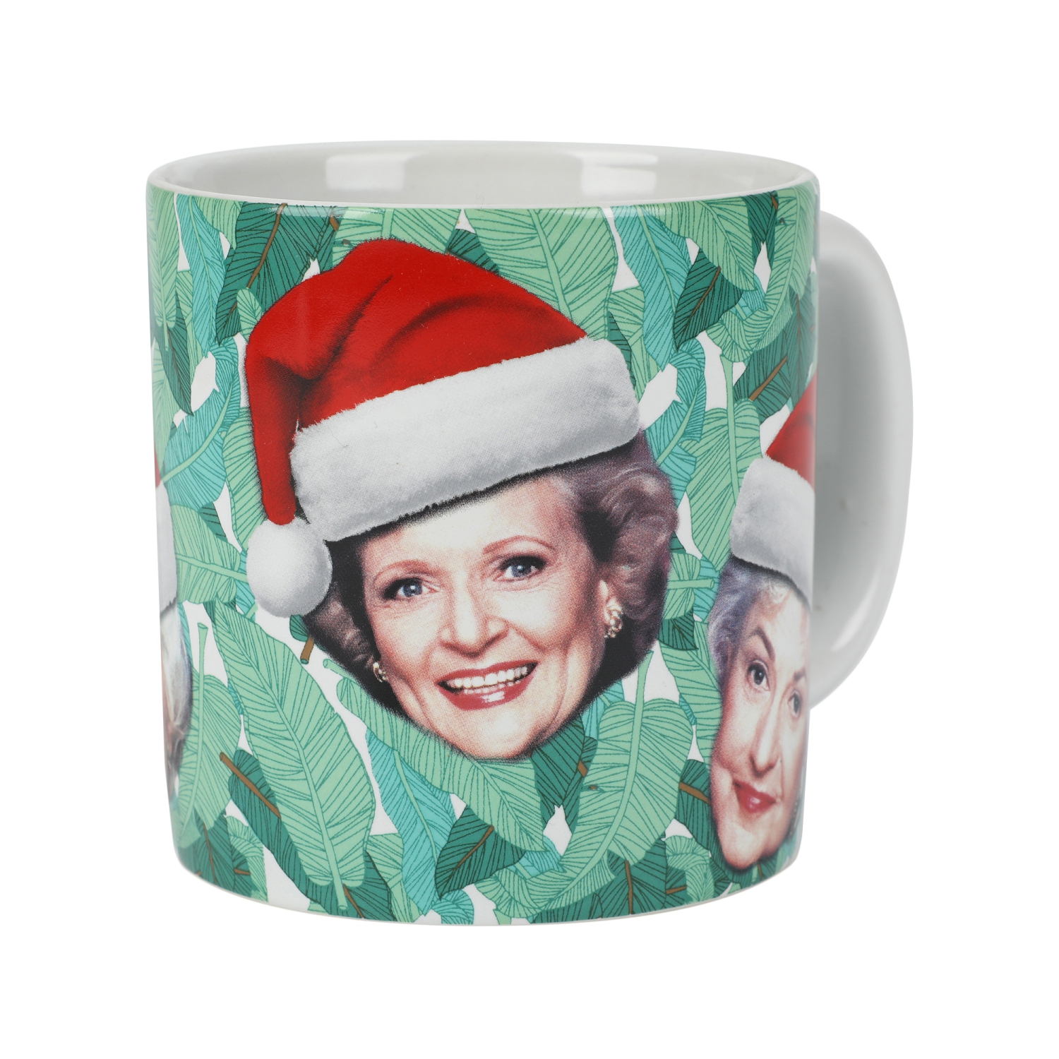 Tasse 16 oz tropicale chapeau de père Noël pour filles dorées