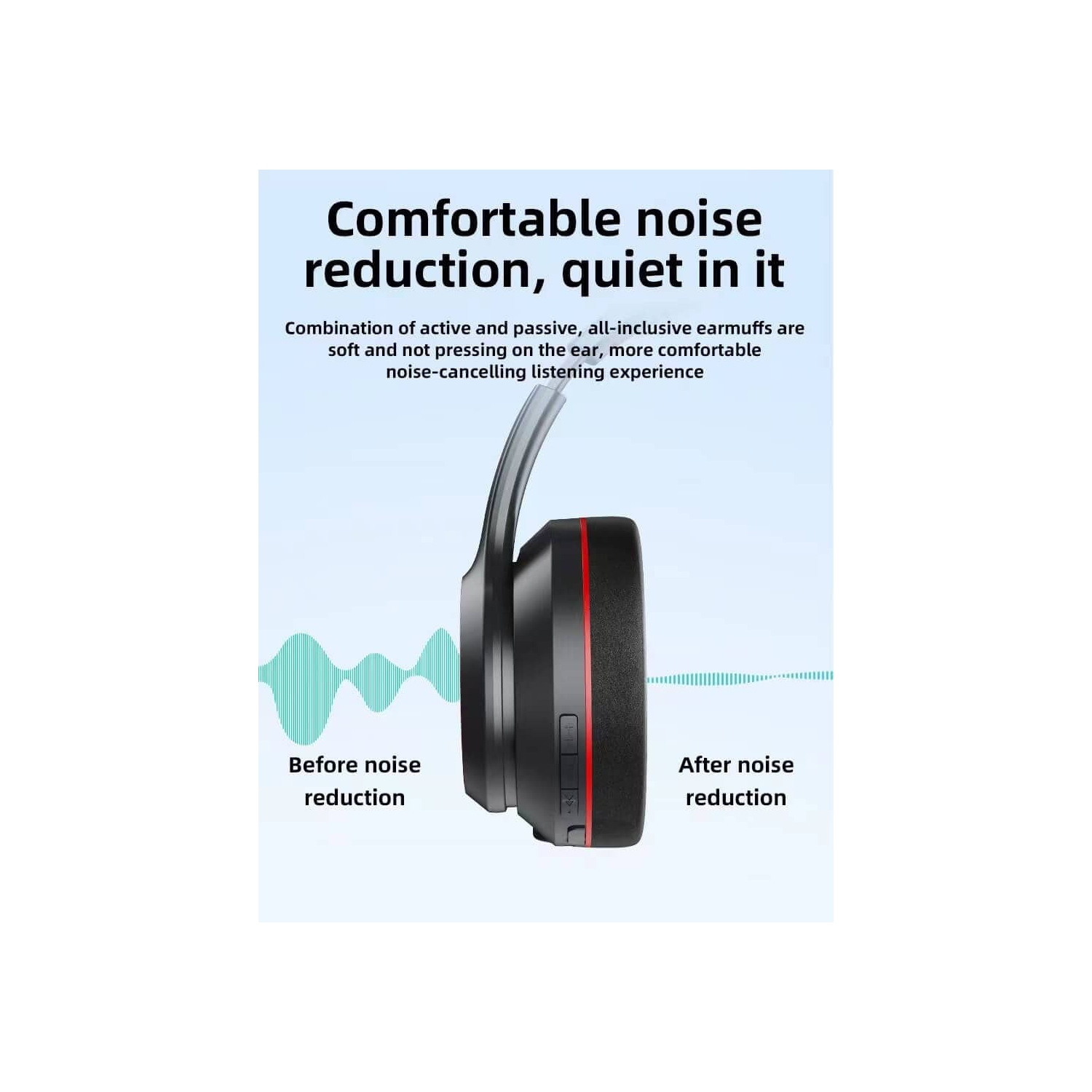 Écouteurs sans fil Bluetooth T-H6 de TRANYOO avec microphone à suppression du bruit; Microphone stéréo intégré; Écouteurs résistants à la sueur