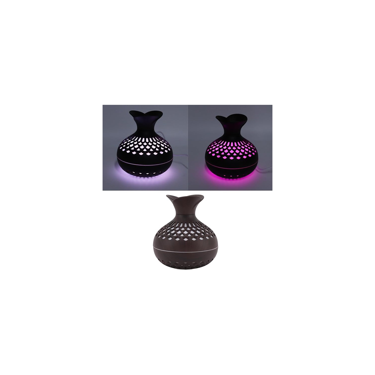 Aroma Humidifier, Scent Diffuser Wood Grain 300ml for Bedrooms