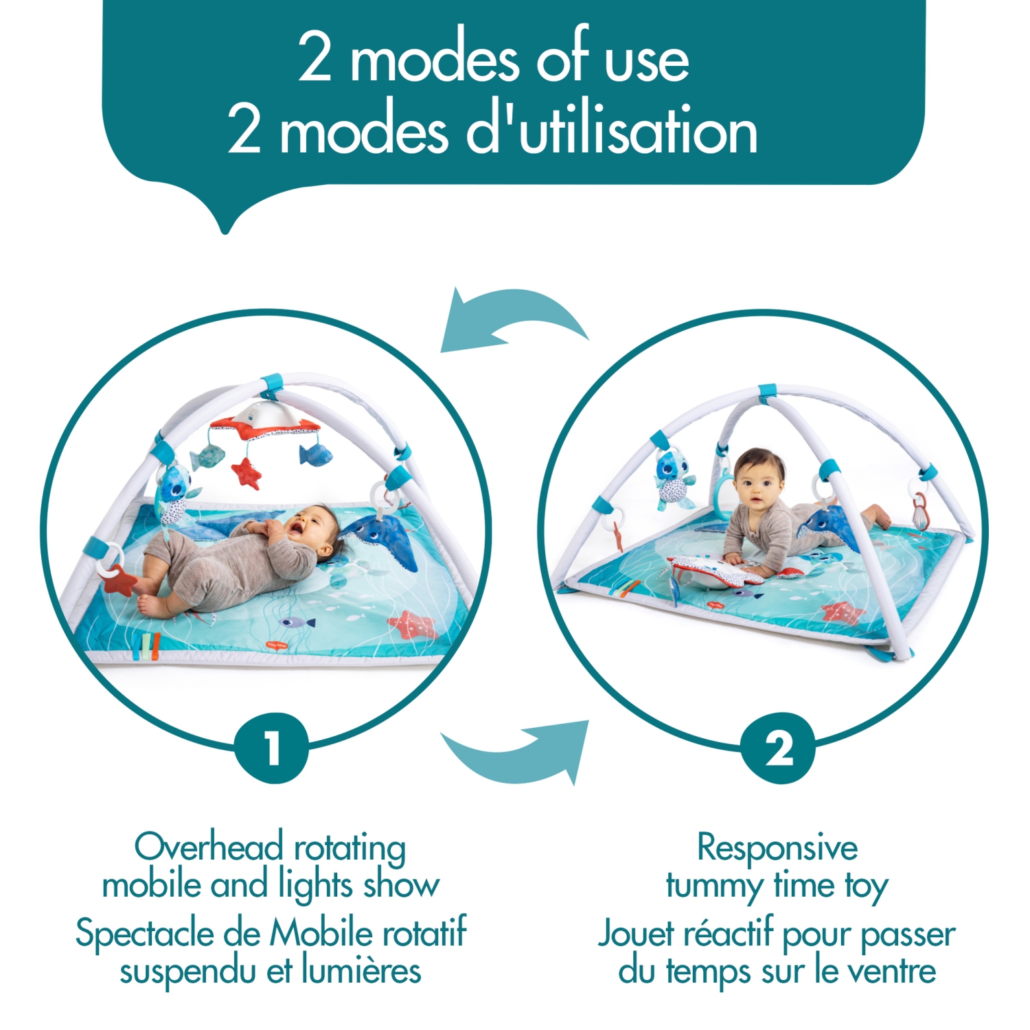 Mobile musical 2-en-1 Treasure the Ocean de Tiny Love