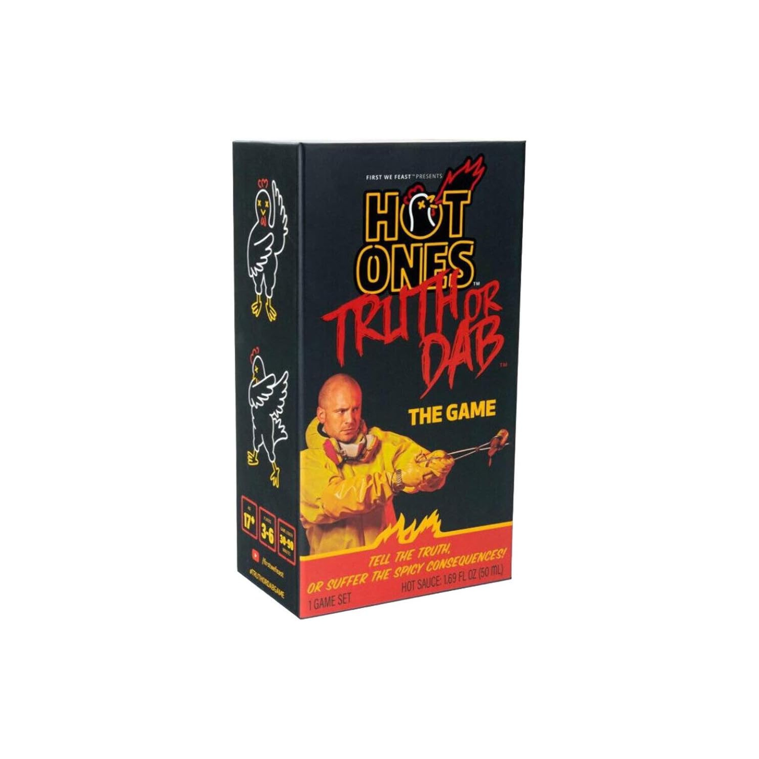 Hot Ones de Wilder Toys : Vérité ou tab 3-6 joueurs, âgés de 17 ans et plus, 30-90 minutes