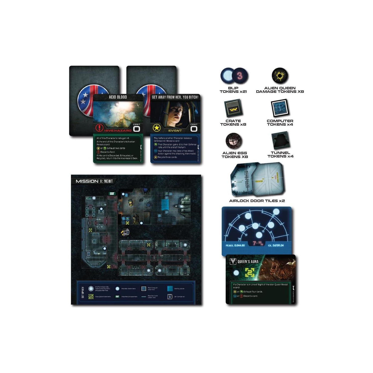 Gale Force 9 Aliens : Une autre journée glorieuse dans le corps - éloignez-vous d'elle, vous B**H! 2-4 joueurs, âgés de 13 ans et plus, 30 minutes