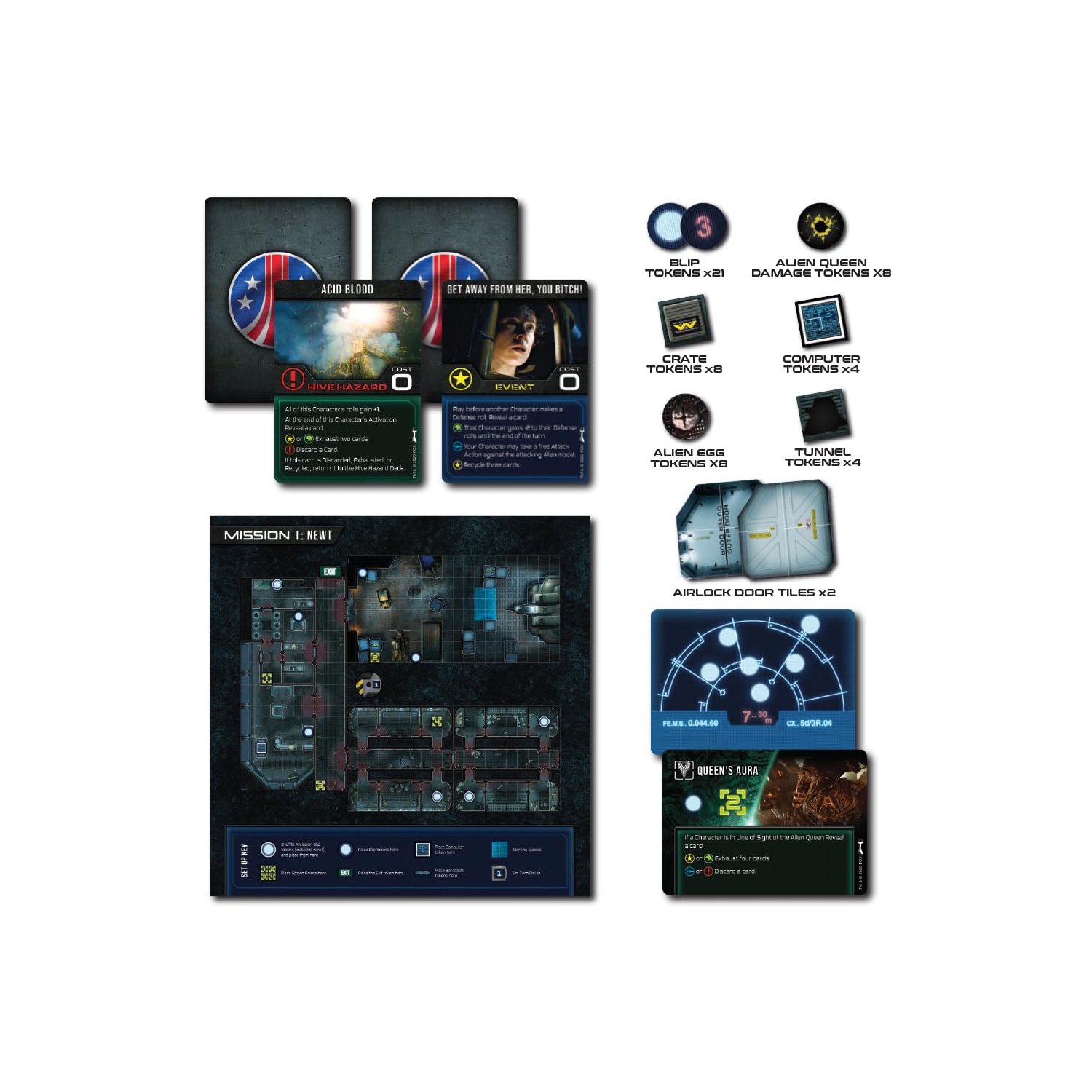 Gale Force 9 Aliens : Une autre journée glorieuse dans le corps - éloignez-vous d'elle, vous B**H! 2-4 joueurs, âgés de 13 ans et plus, 30 minutes