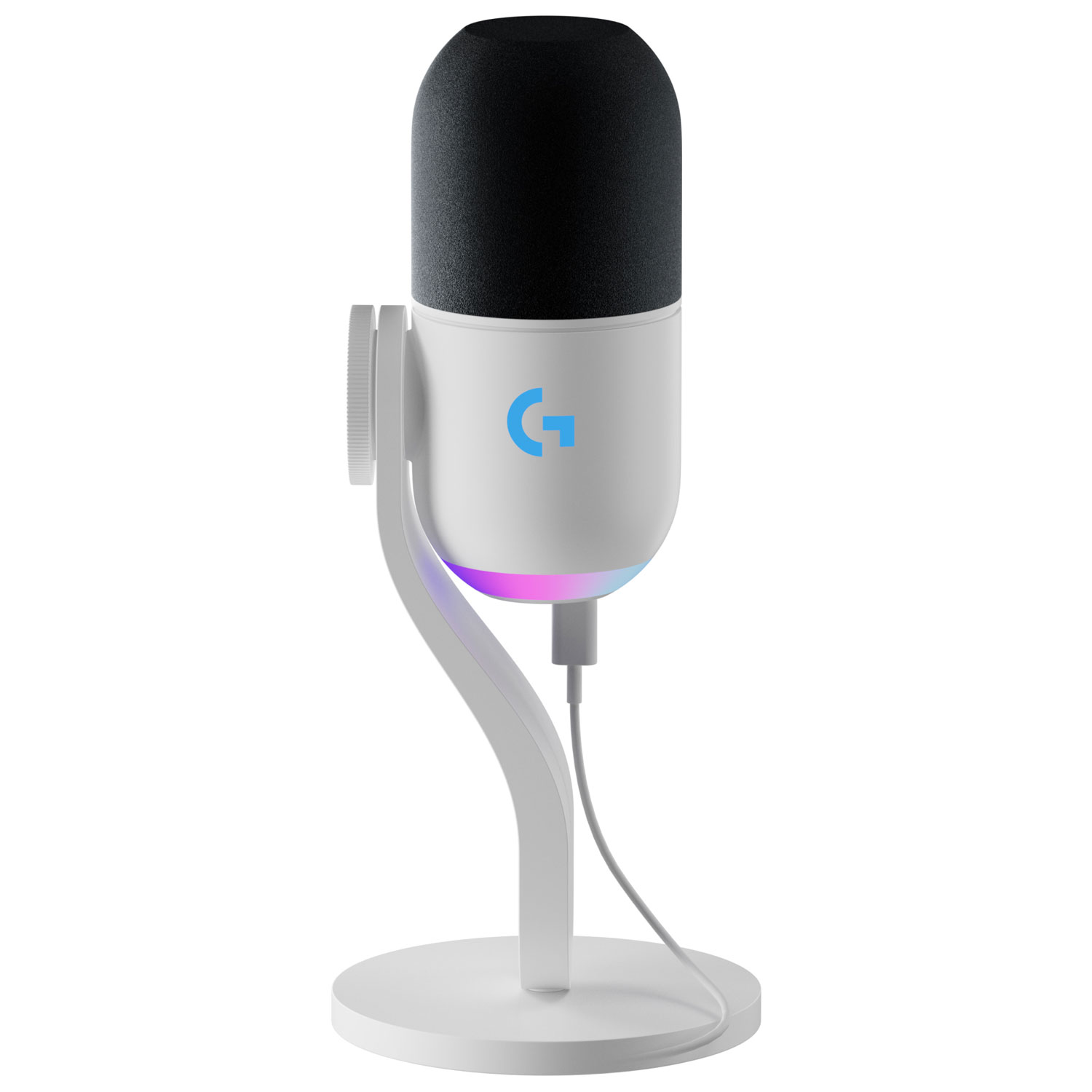 Microphone de jeu USB Yeti GX avec éclairage RVB LIGHTSYNC de Logitech - Blanc - Exclusivité de Best Buy