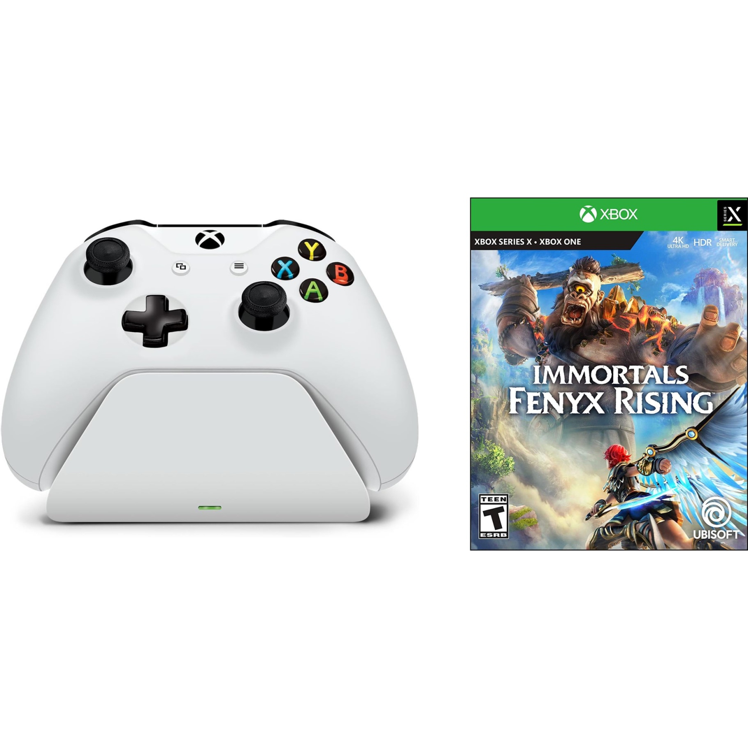 Controller Gear Charging Stand Robot White for Xbox Series X/S/Xbox One White with Free Game
