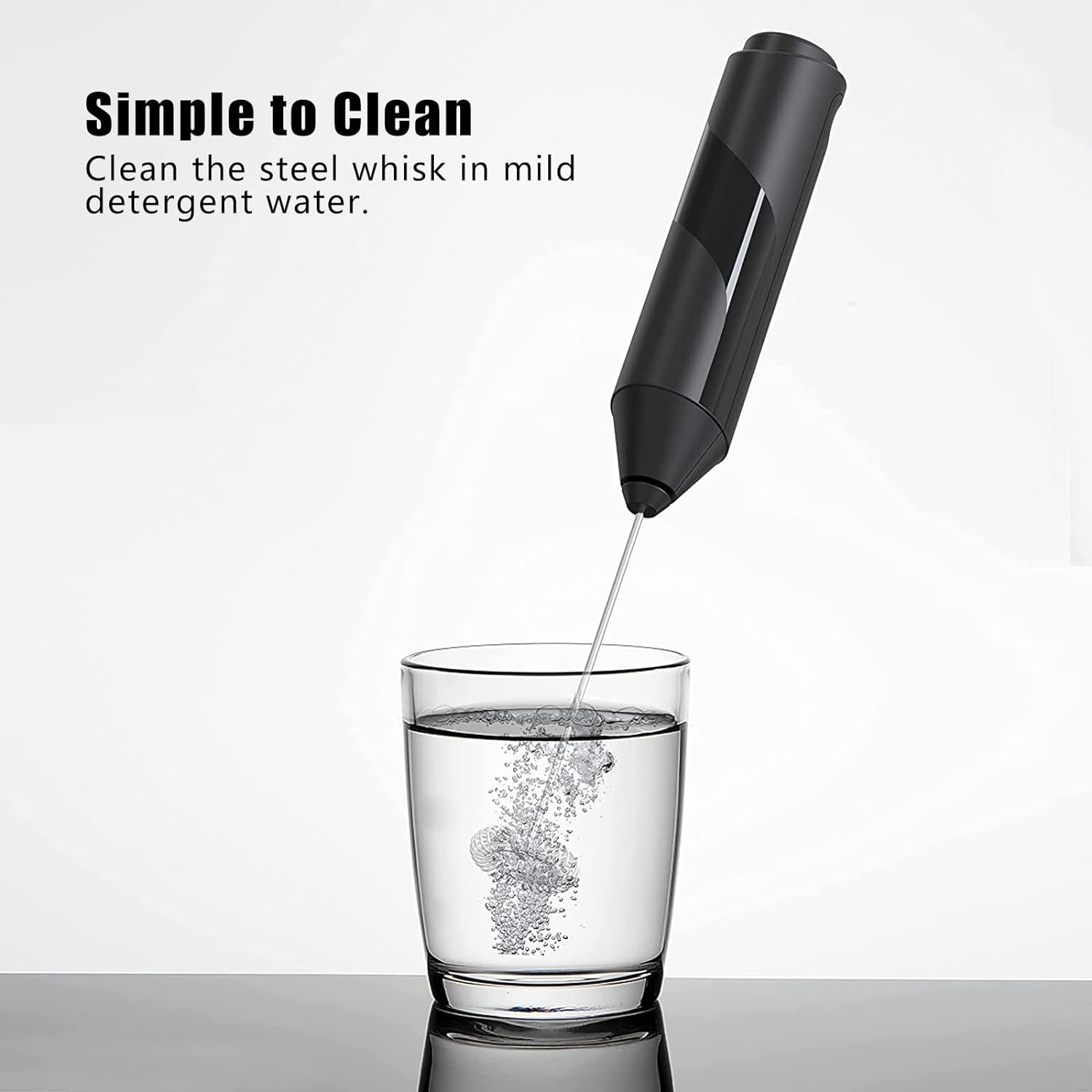 Electric Milk Frother,Handheld Automatic Foam Maker,Milk Frother Whisk,Matcha Whisk for Coffee,Latte,Matcha, Hot Chocolate, Battery Powered