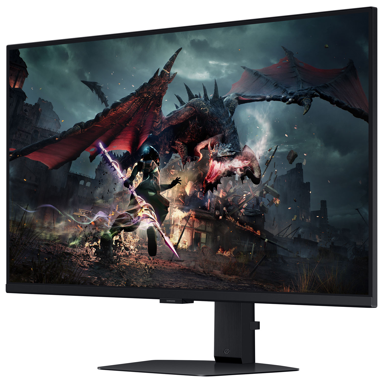 Moniteur de jeu G-Sync/FreeSync ACL IPS WQHD 180 Hz 32 po Odyssey G5 de Samsung avec temps de réponse de 1 ms gris à gris - Noir