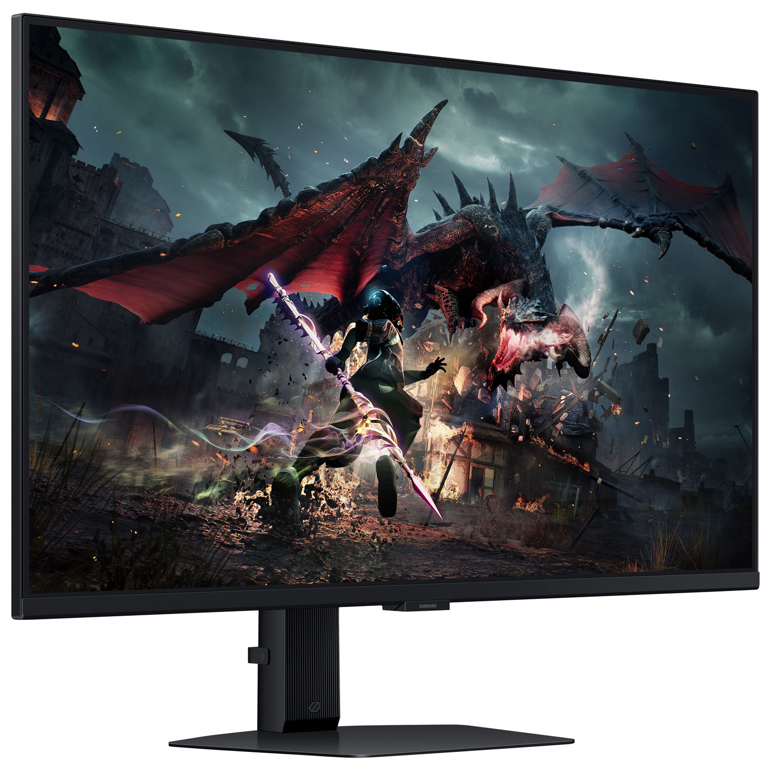 Moniteur de jeu G-Sync/FreeSync ACL IPS WQHD 180 Hz 32 po Odyssey G5 de Samsung avec temps de réponse de 1 ms gris à gris - Noir
