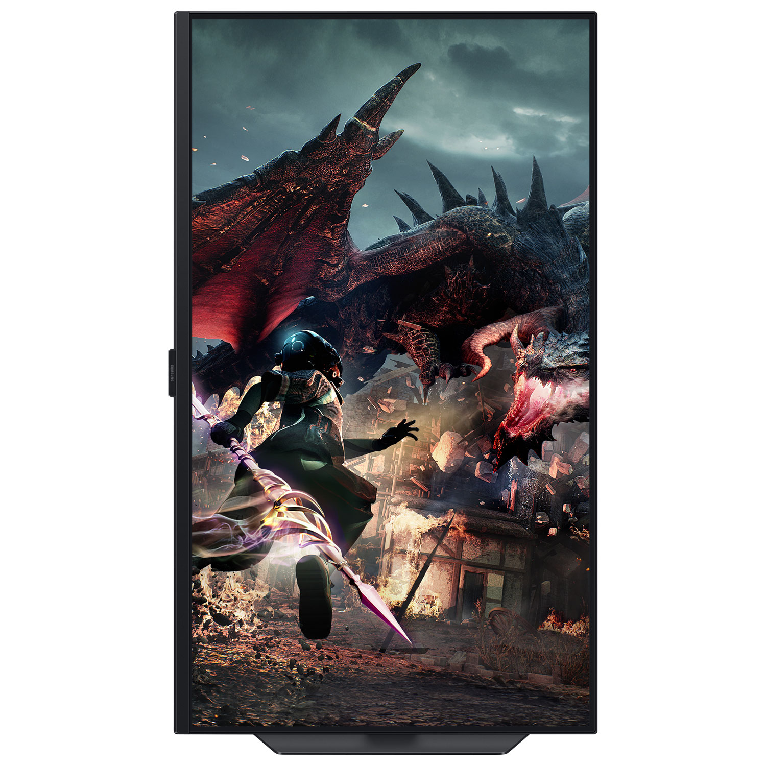 Moniteur de jeu G-Sync/FreeSync ACL IPS WQHD 180 Hz 32 po Odyssey G5 de Samsung avec temps de réponse de 1 ms gris à gris - Noir