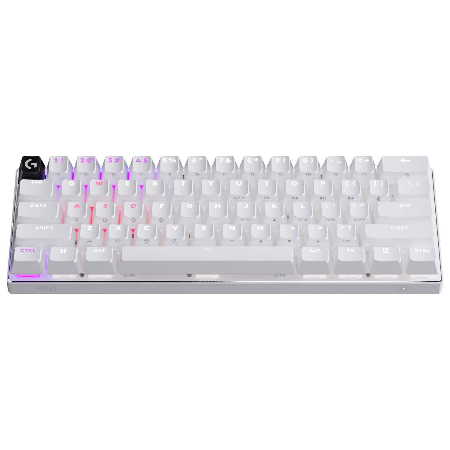 Logitech PRO X 60 LIGHTSPEED Wireless Backlit Mechanical GX Optical Linear Gaming Keyboard - White - En