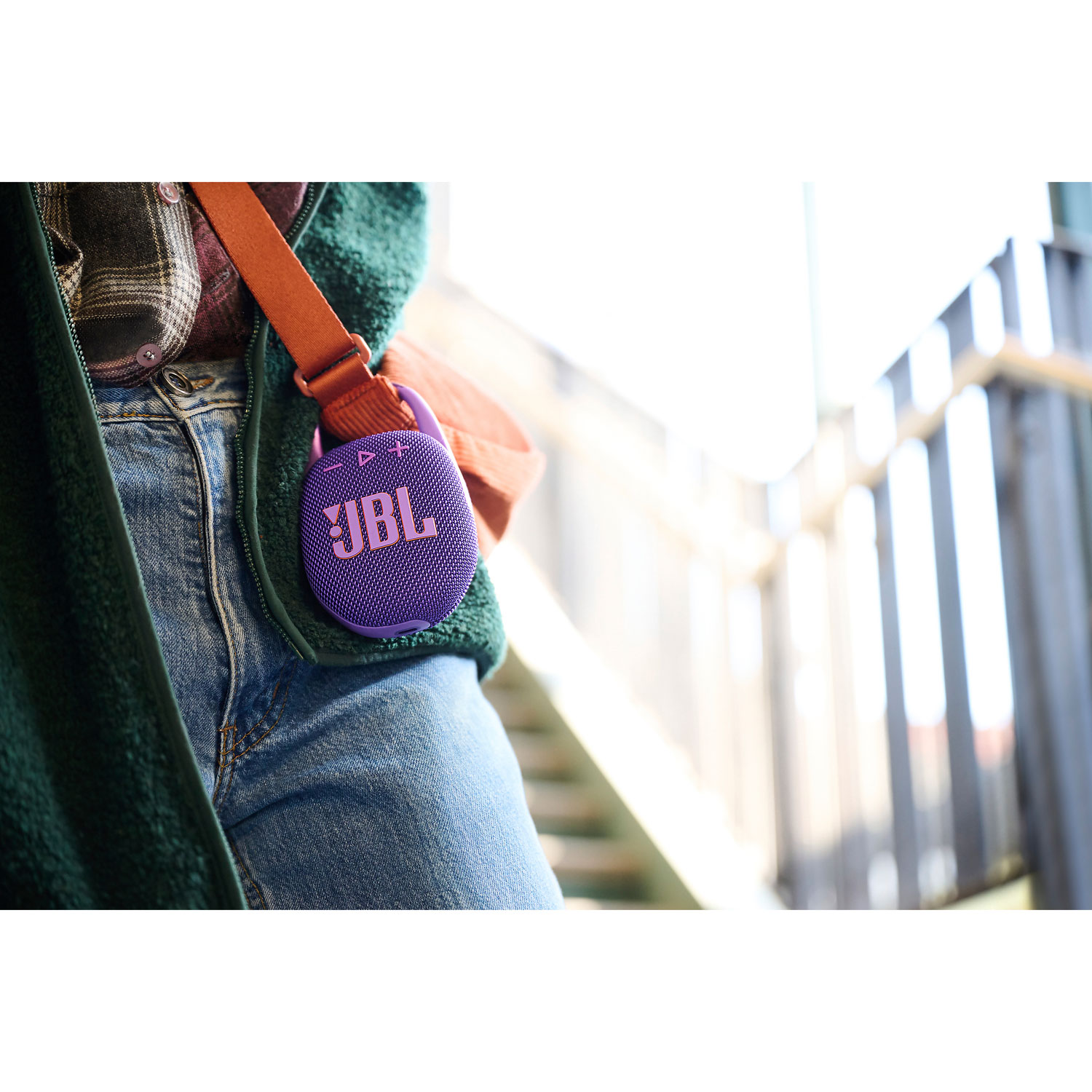 JBL Clip 5 Waterproof Bluetooth Wireless Speaker - Purple