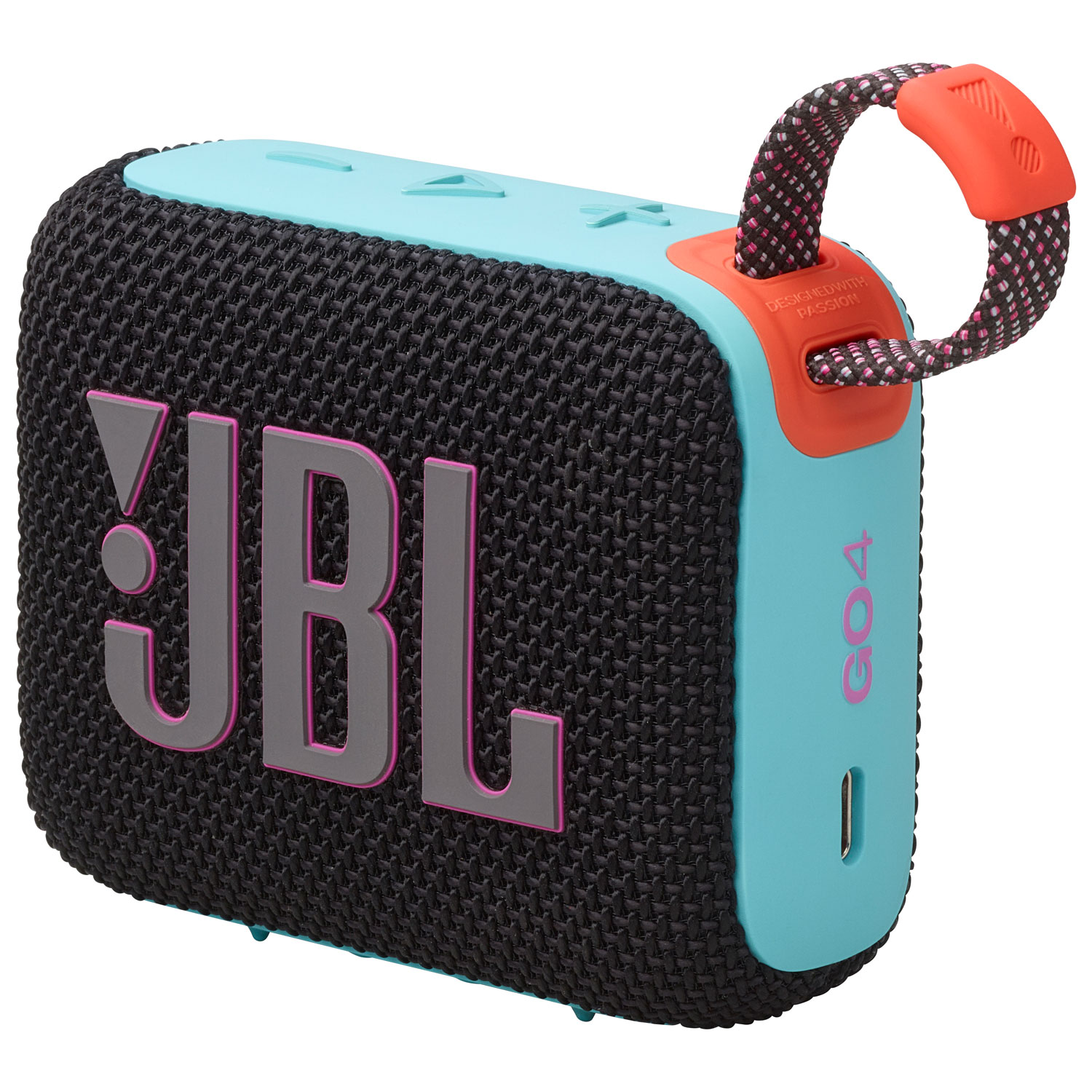 JBL Go 4 Waterproof Bluetooth Wireless Speaker - Funky Black