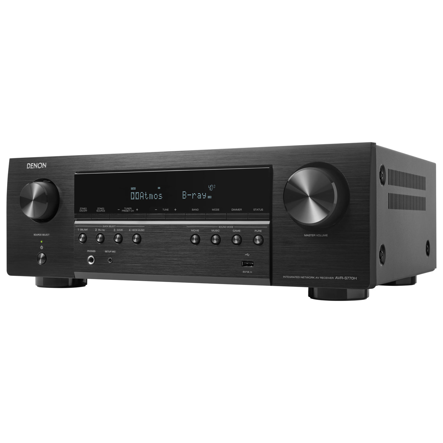 Récepteur AV réseau Ultra HD 4K 7.2 canaux AVR-S770H de Denon