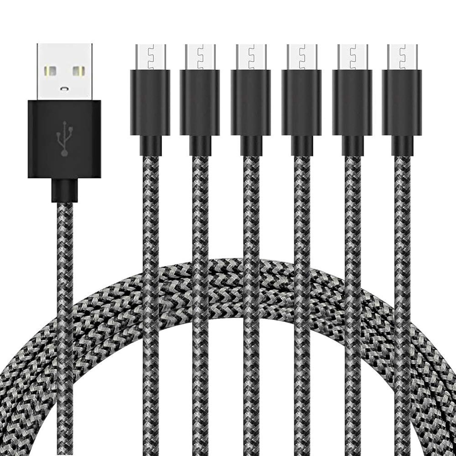 Buy Micro USB Cable 6ft, Cabepow 3 Pack Android Charger Cable