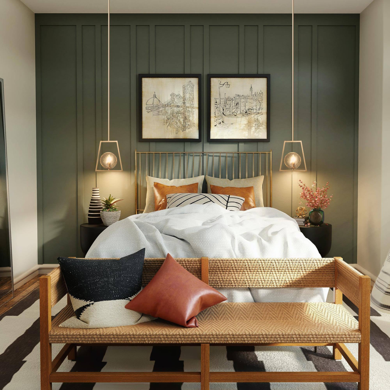 Modern Kitchen Island Pendant Light, Brass Gold and Globe Glass Modern/Contemporary Clear Glass Globe LED Mini Hanging Pendant Light