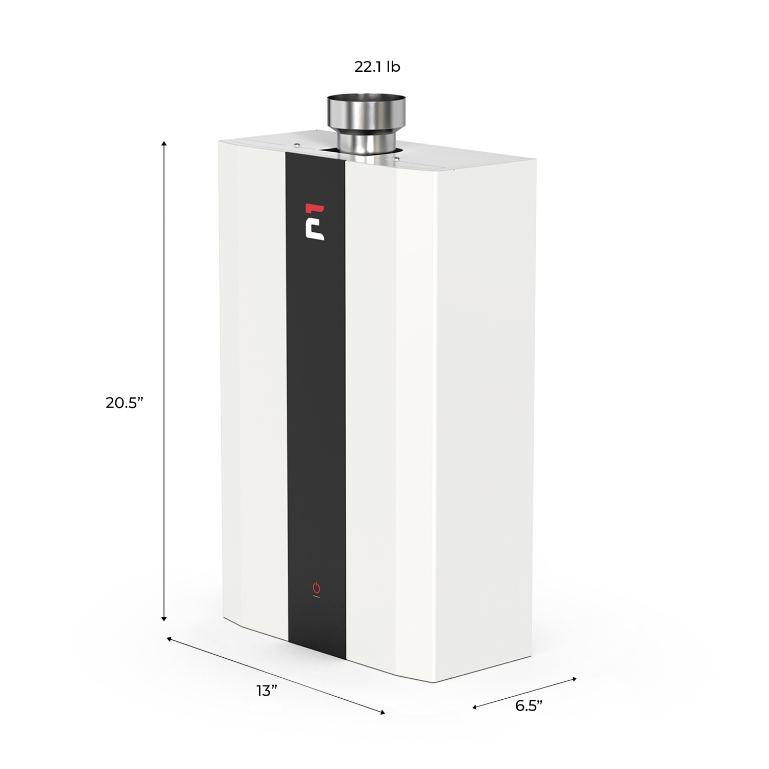 Chauffe-eau instantané au gaz naturel d'intérieur/extérieur de maison intelligente de 12 4,0 gal/min d'Eccotemp