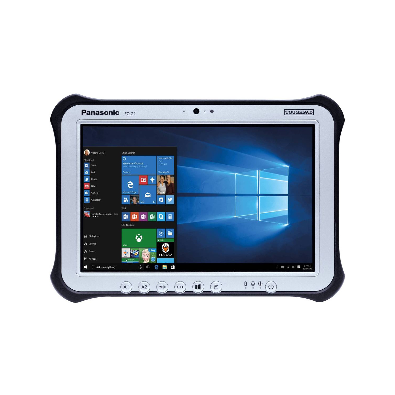 Remis à neuf - tablette robuste Toughpad FZ-G1 MK5 de Panasonic, de qualité A, 10,1 po, Core i5 7300U d'Intel, 8&nbsp;Go, disque SSD 256&nbsp;Go,