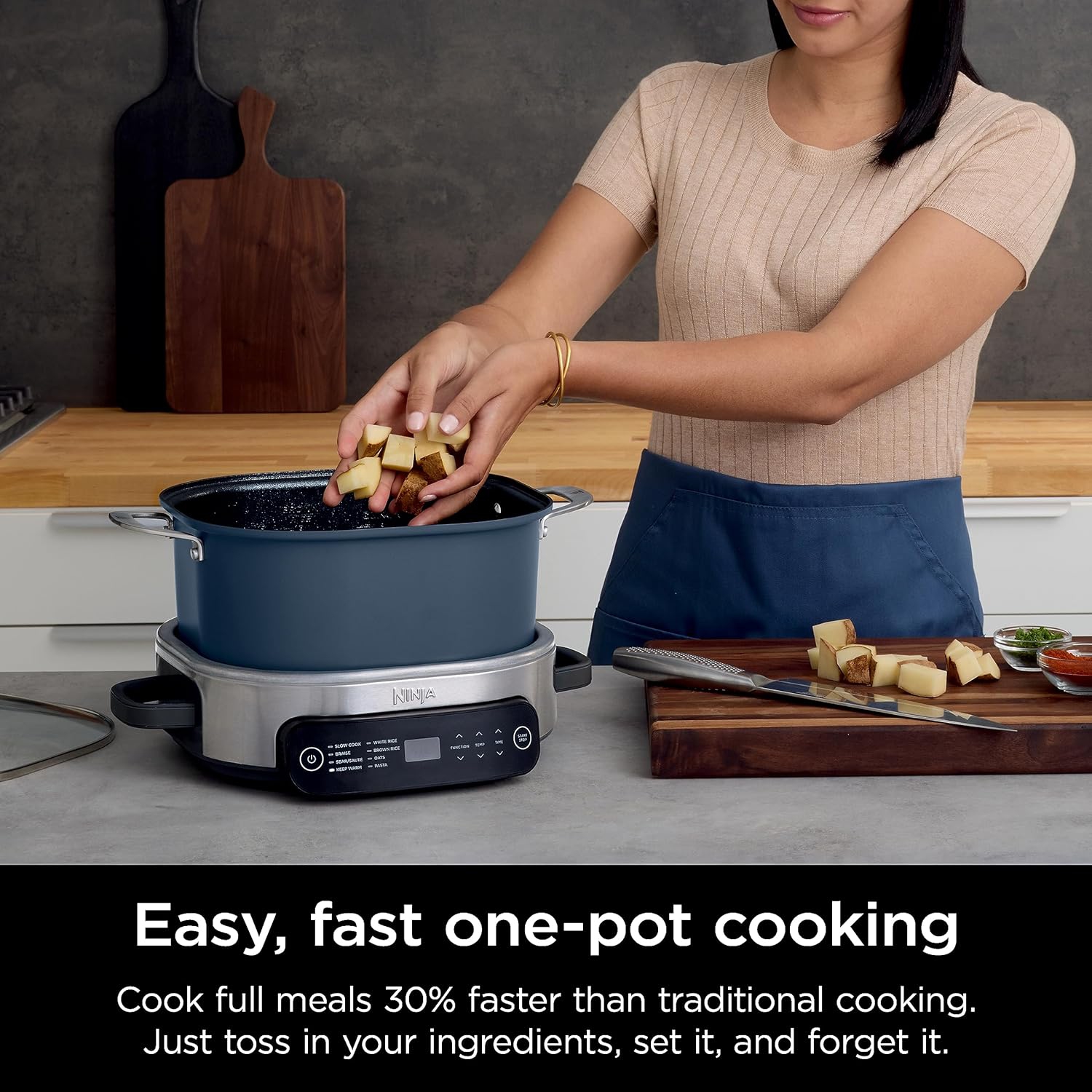 Ninja Foodi PossibleCooker 6.5qts—the everyday PossibleCooker™ that replaces 10 cooking appliances and tools