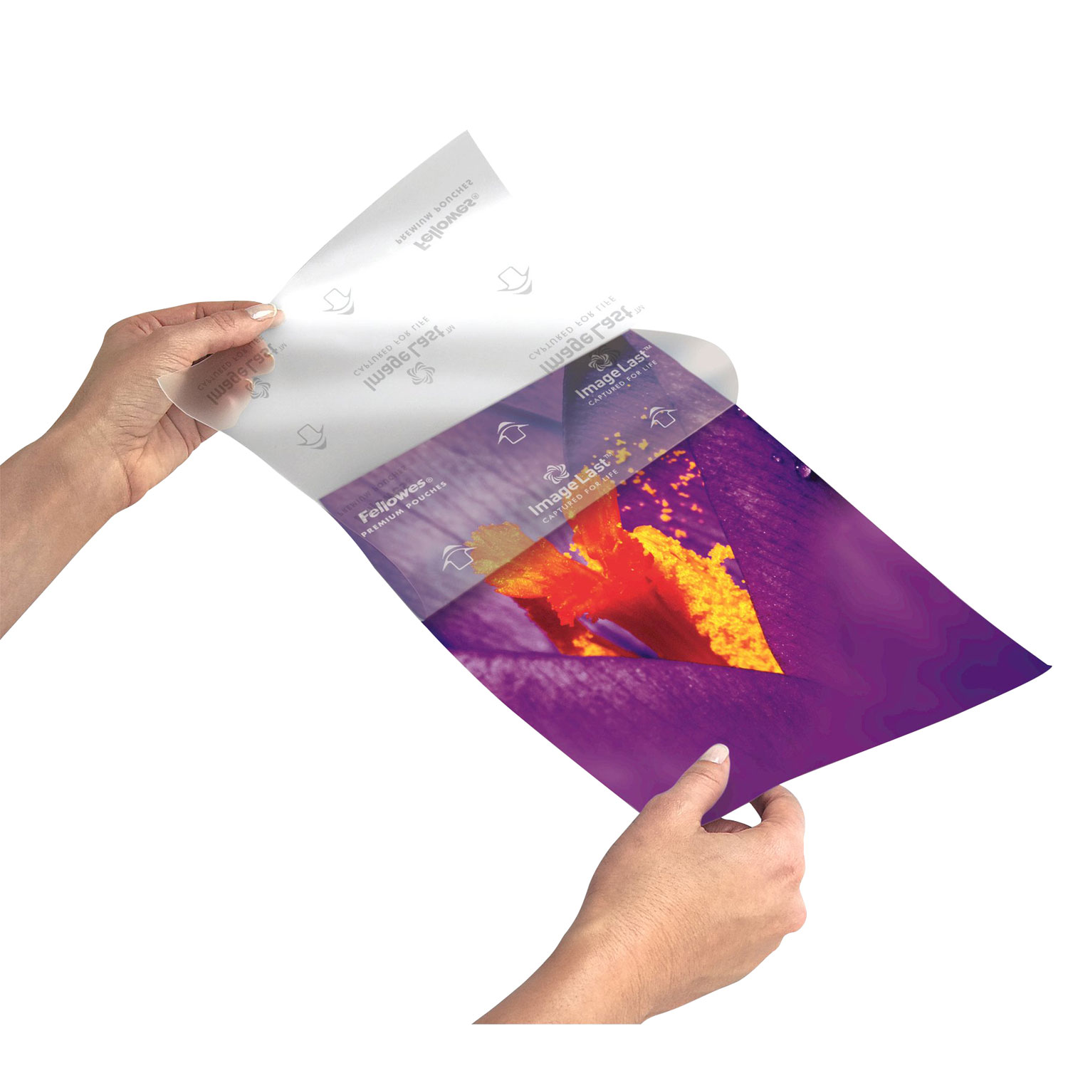 Pochettes de plastification à chaud de 9 x 11,5 po ImageLast de Fellowes avec protection UV - 3 mil - Paquet de 200