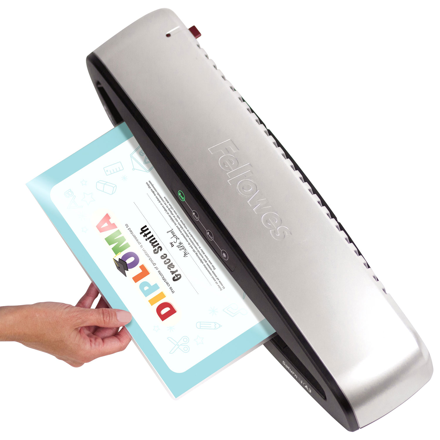 Pochettes de plastification à chaud de 9 x 11,5 po SuperQuick de Fellowes - 5 mil - Paquet de 100