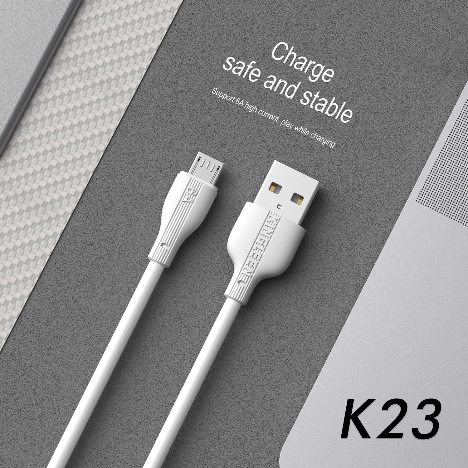 KINGLEEN 1&nbsp;m NICE câble USB 6&nbsp;A FAST Charging Data type C.