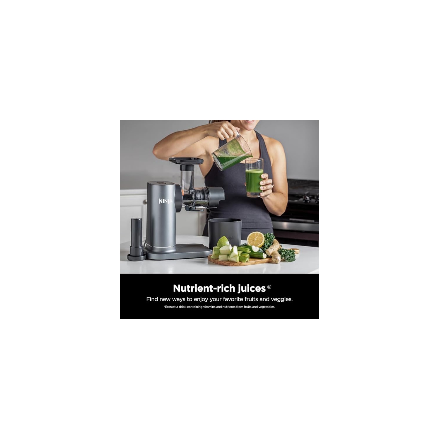 Boîte ouverte - centrifugeuse à extraction à froid NeverClog JC151 de Ninja