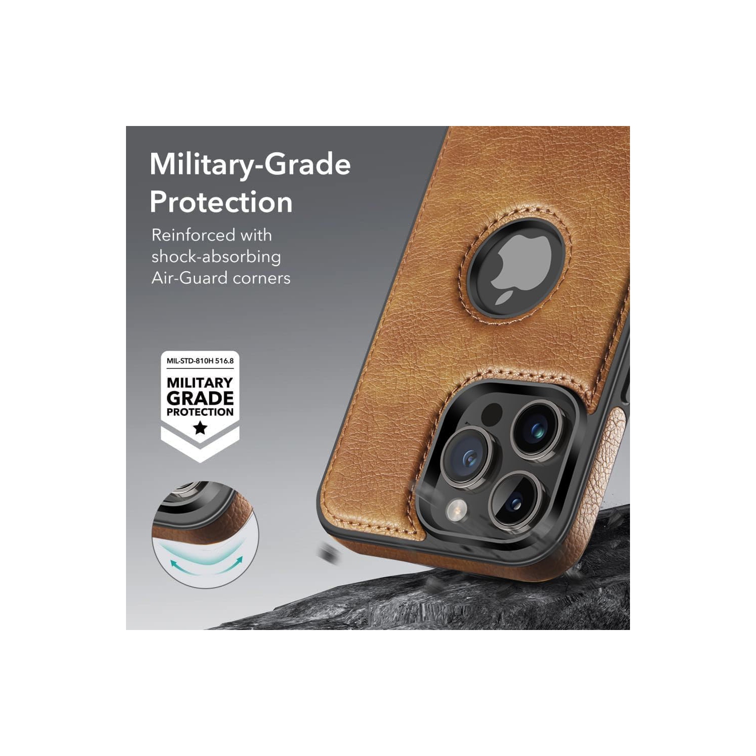 Leather Phone Case for iPhone 15 PRO MAX, Back Cover Hi Quality Premium Leather Cover Case - FREE SHIPPING