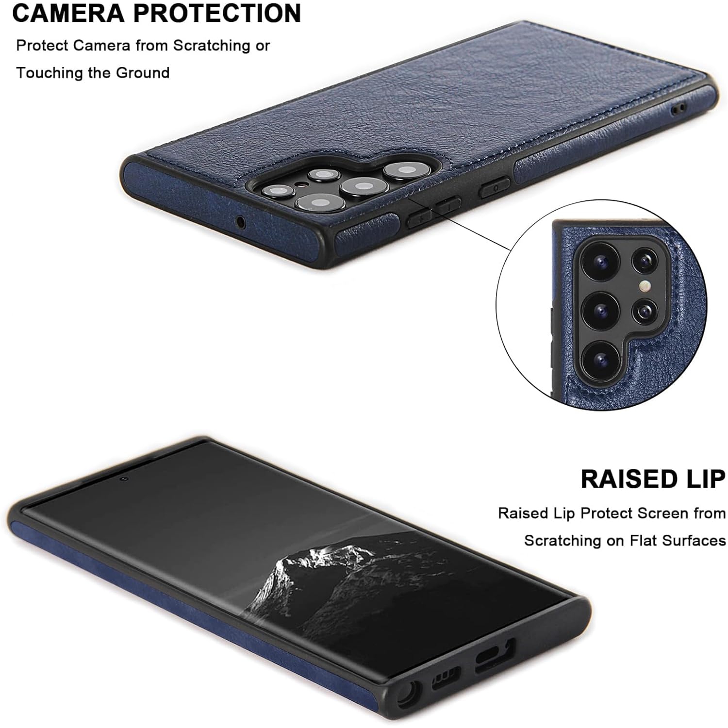 Leather Phone Case for Samsung S24 ULTRA, Back Cover Hi Quality Premium Leather Cover Case - FREE SHIPPING