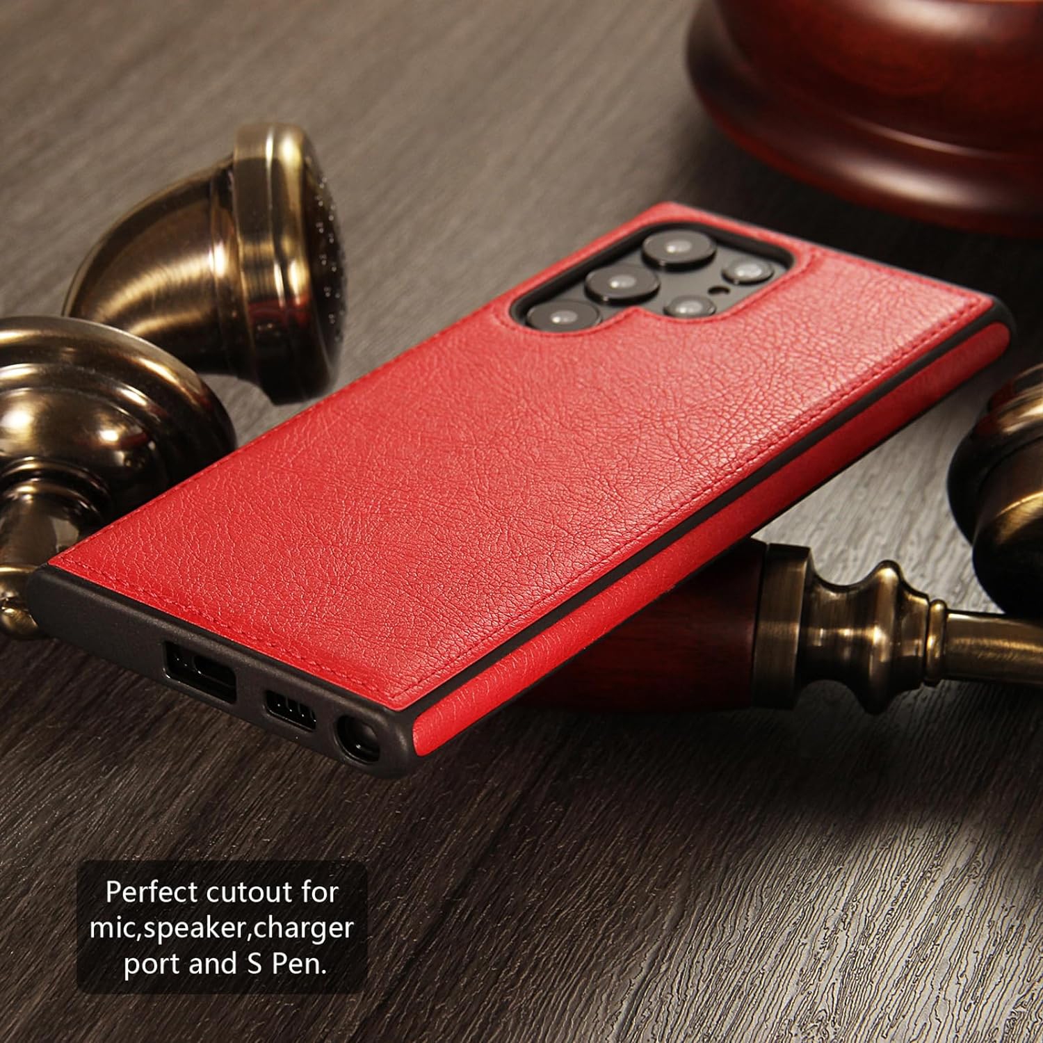 Leather Phone Case for Samsung S24 ULTRA, Back Cover Hi Quality Premium Leather Cover Case - FREE SHIPPING