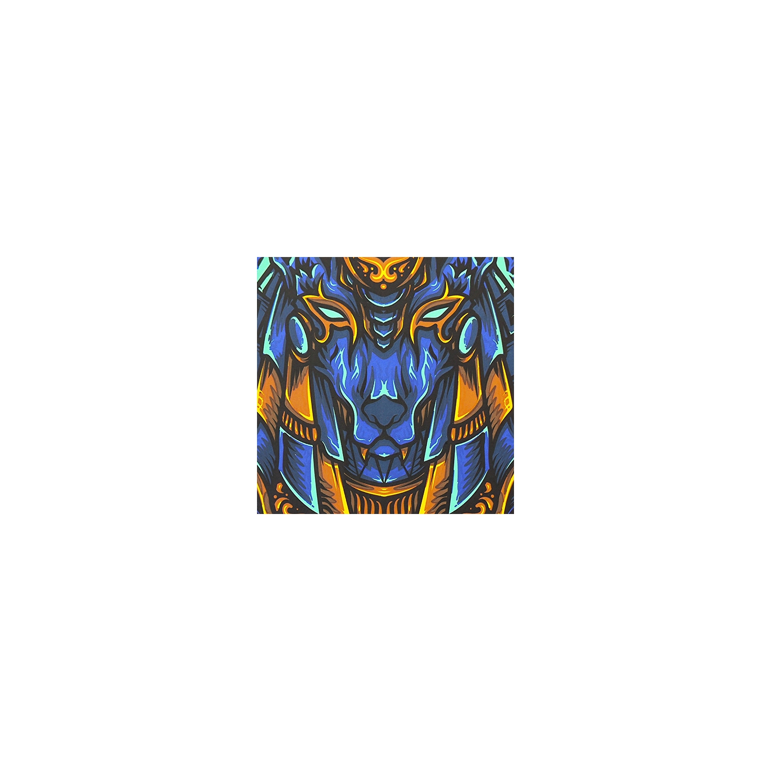 Treemoda Printed Egyptian Face Silicone Case for iPhone 15 Pro Max